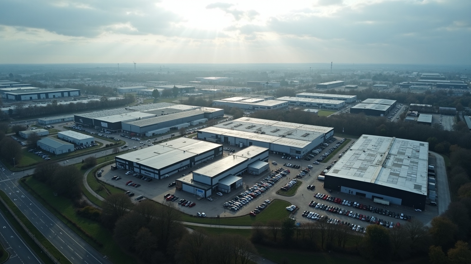 Slough Trading Estate aerial view