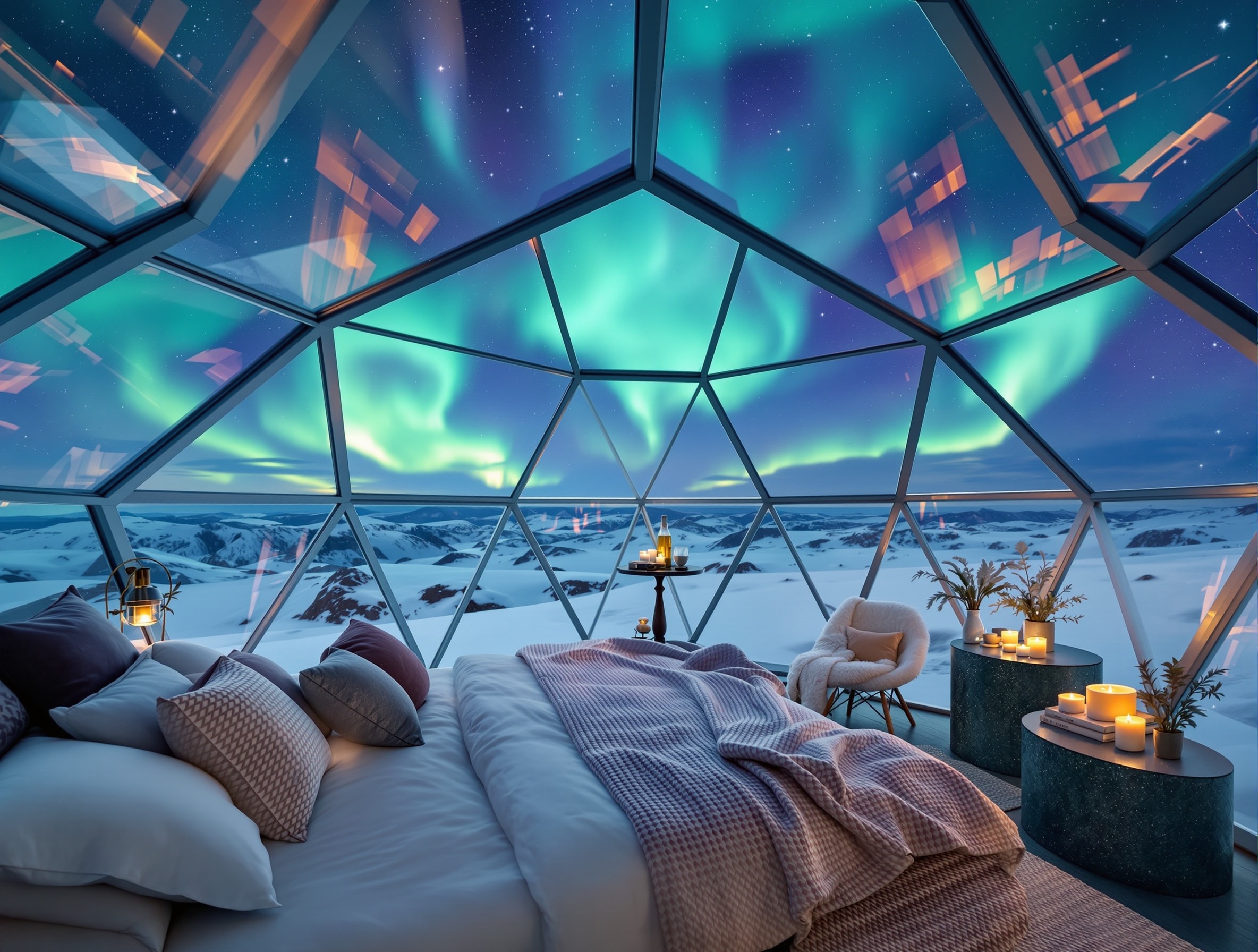 Glass Igloo Interior