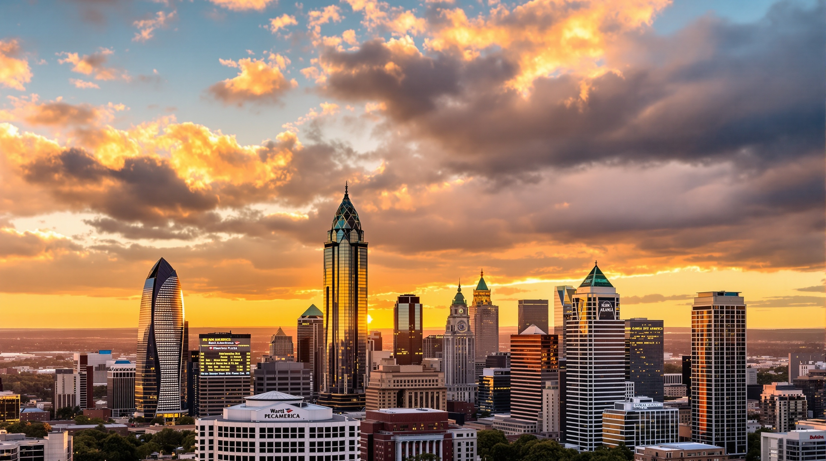 Atlanta Georgia City Skyline