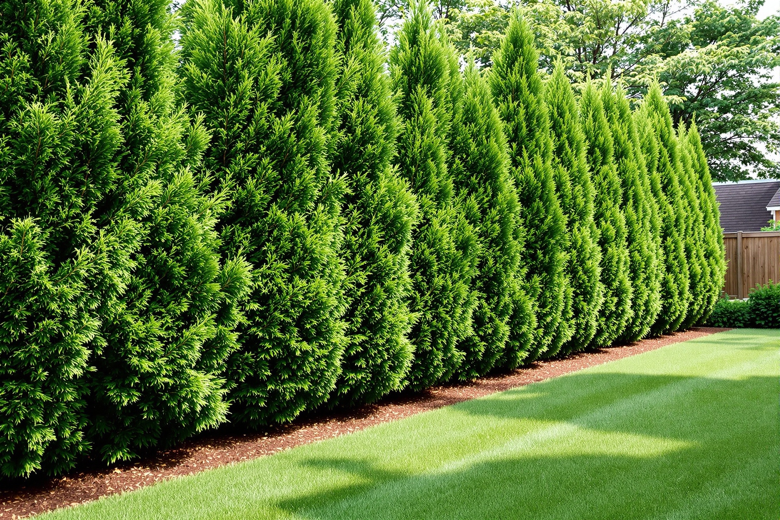 Backyard Privacy Tree Walls