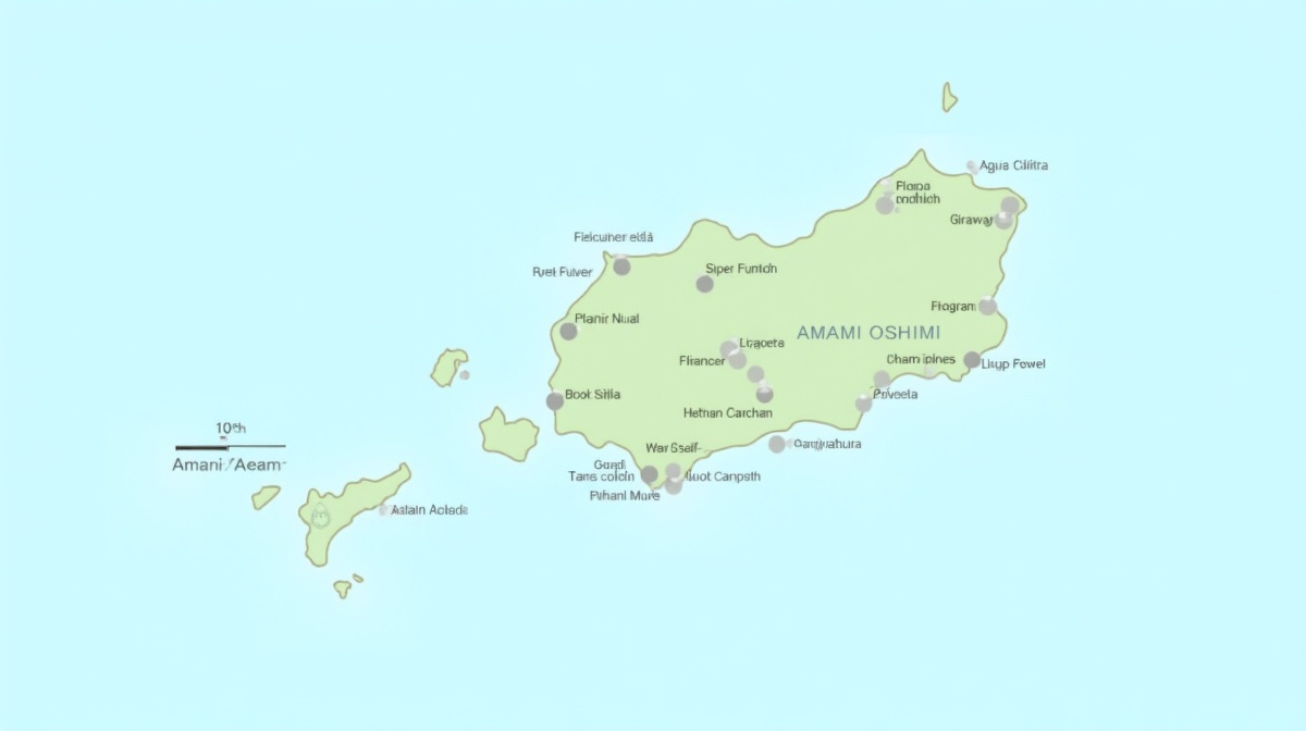 奄美大島の地図