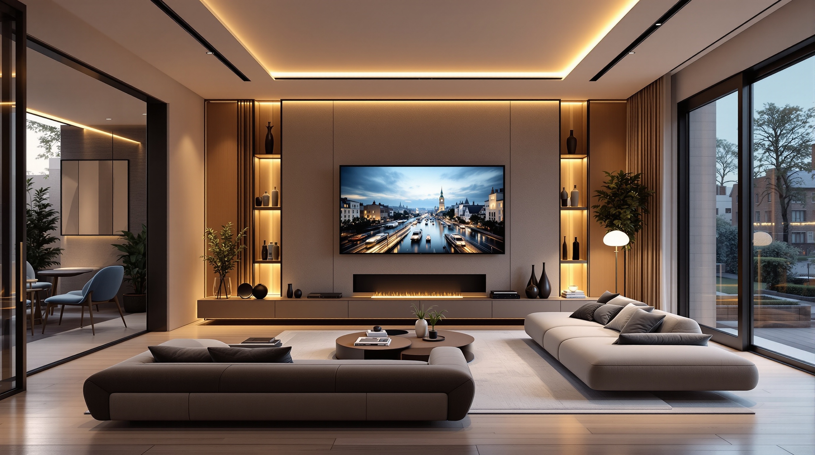 Luxury smart home interior