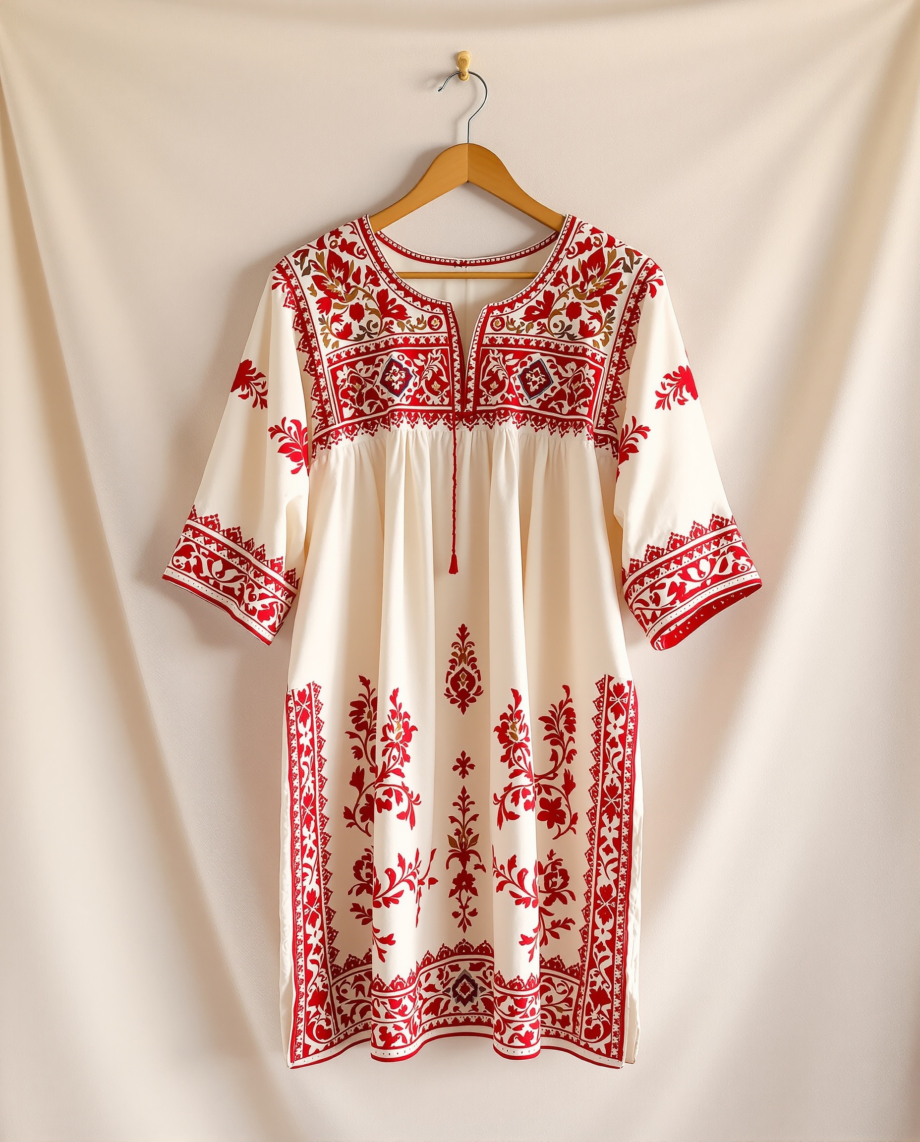 Folk Embroidered Dress