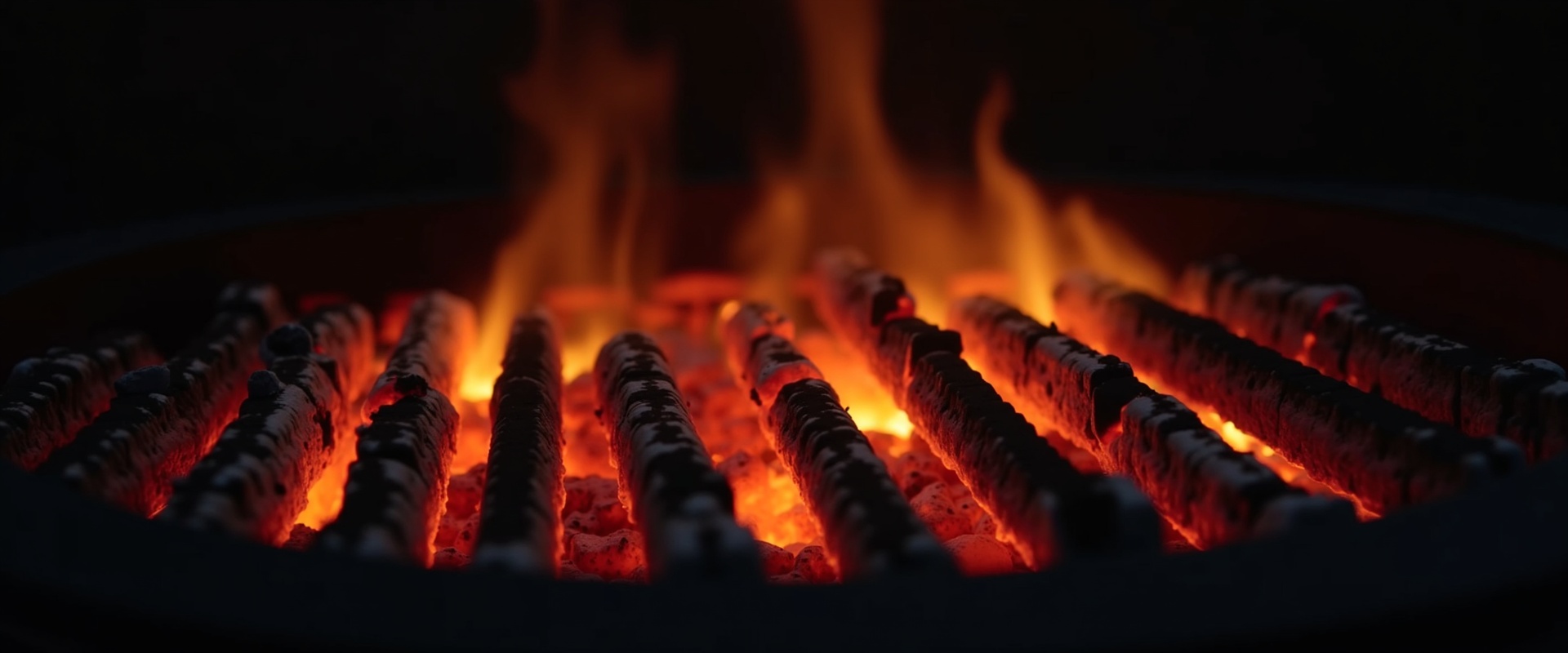 BBQ fire background