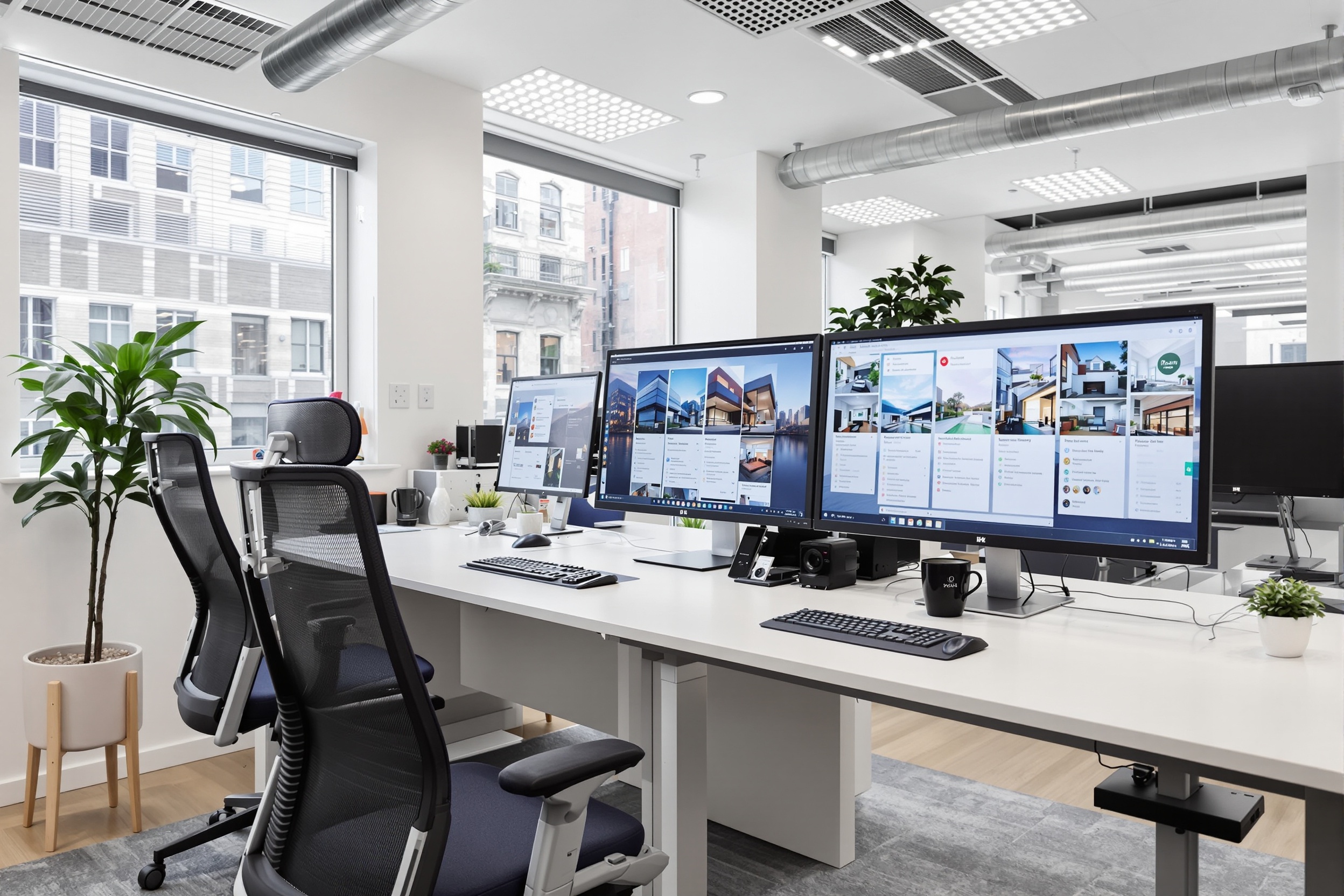 Professional letting agent office