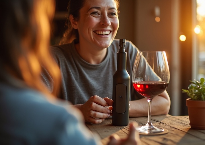 Cliente satisfeito com Saca Rolhas Elétrico