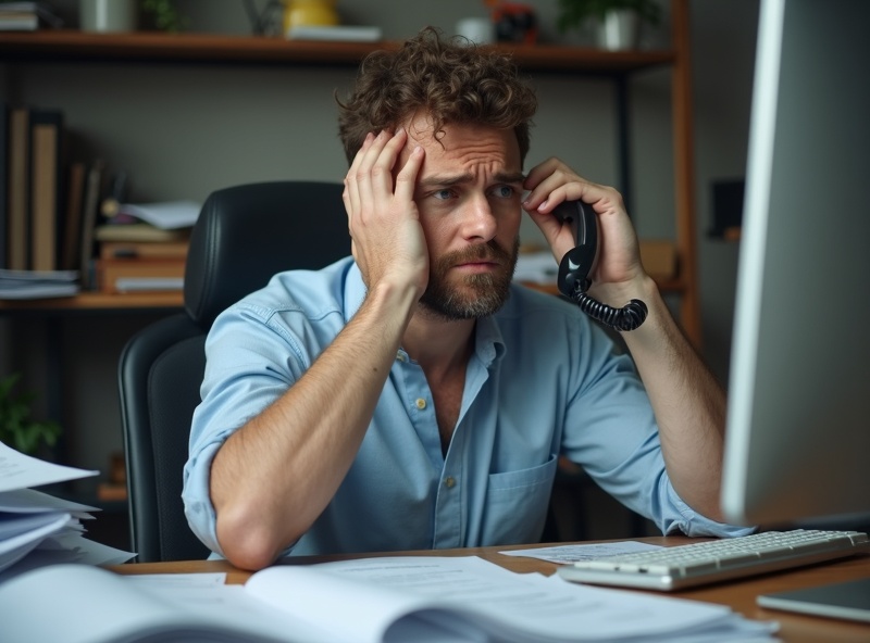 Overwhelmed contractor