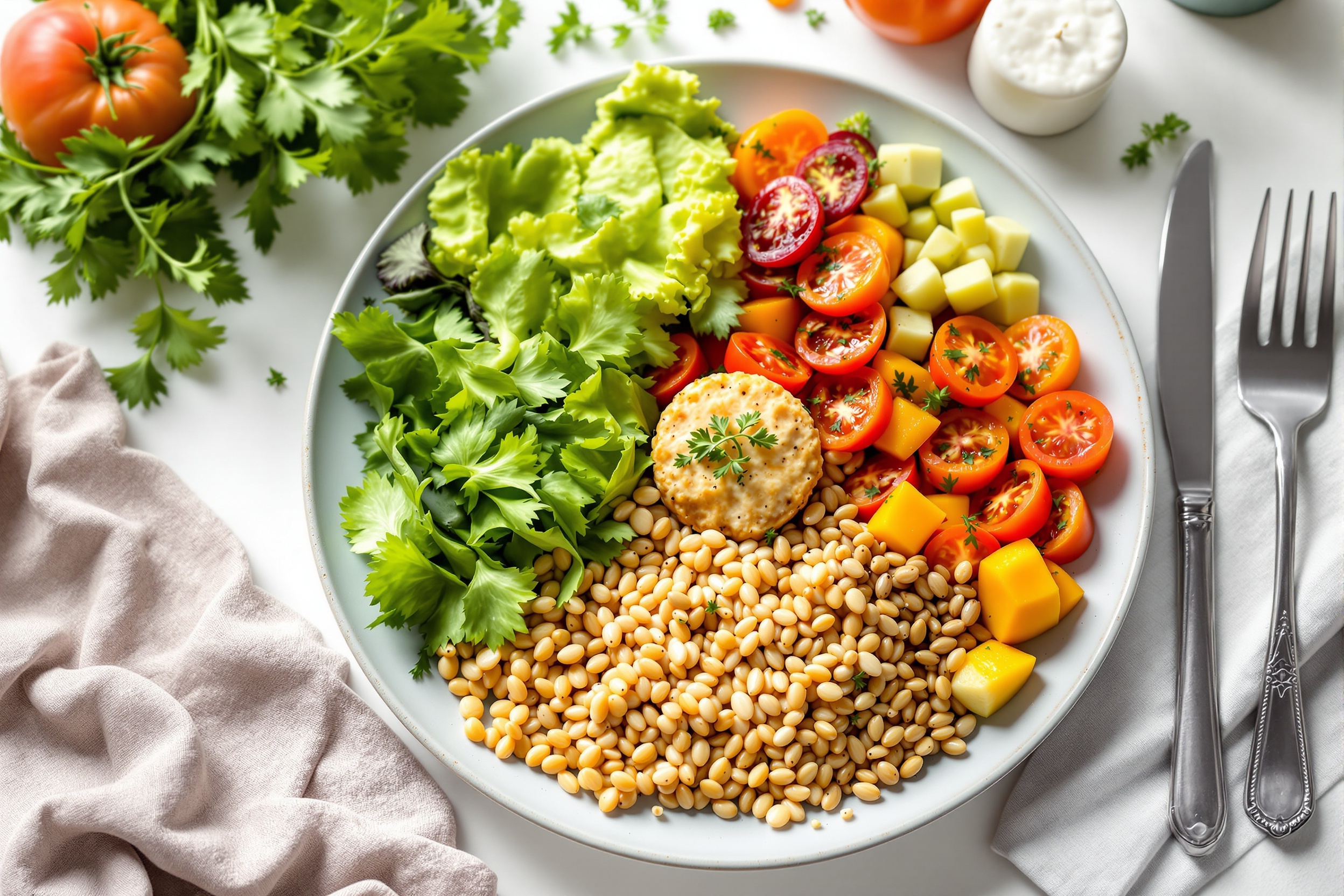 Mediterranean Lifestyle Plan - Rich in healthy fats, fresh vegetables, and lean proteins. Perfect for cardiovascular health and longevity.