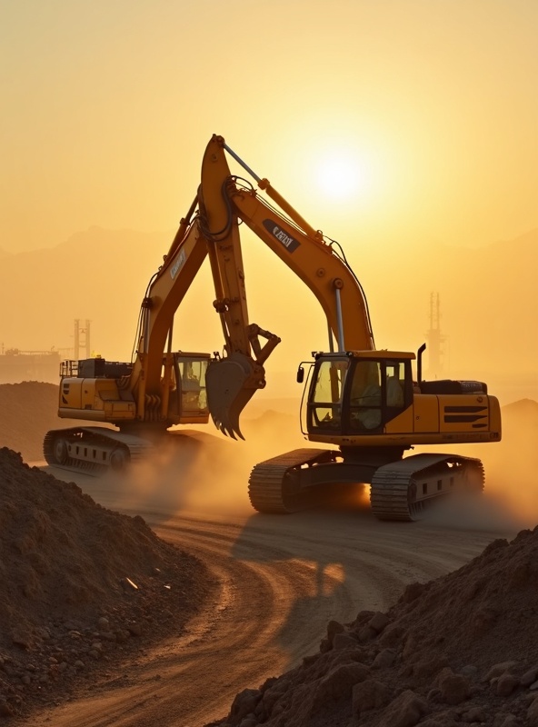 Máquinas Paraná Terraplanagem em operação