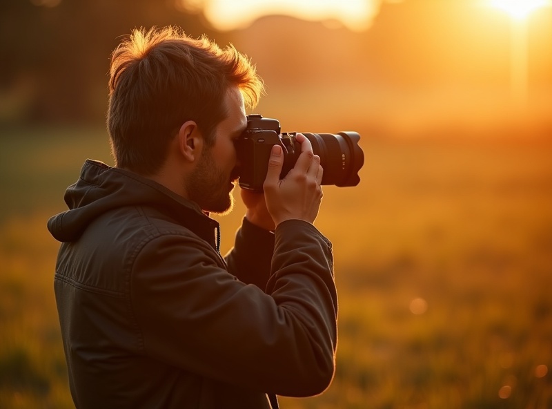 Fotógrafo profesional en acción