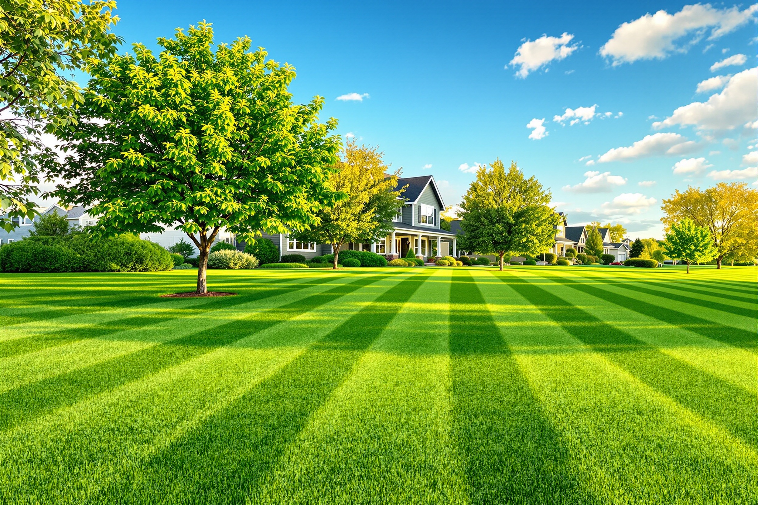 Beautiful lawn in Idaho Falls