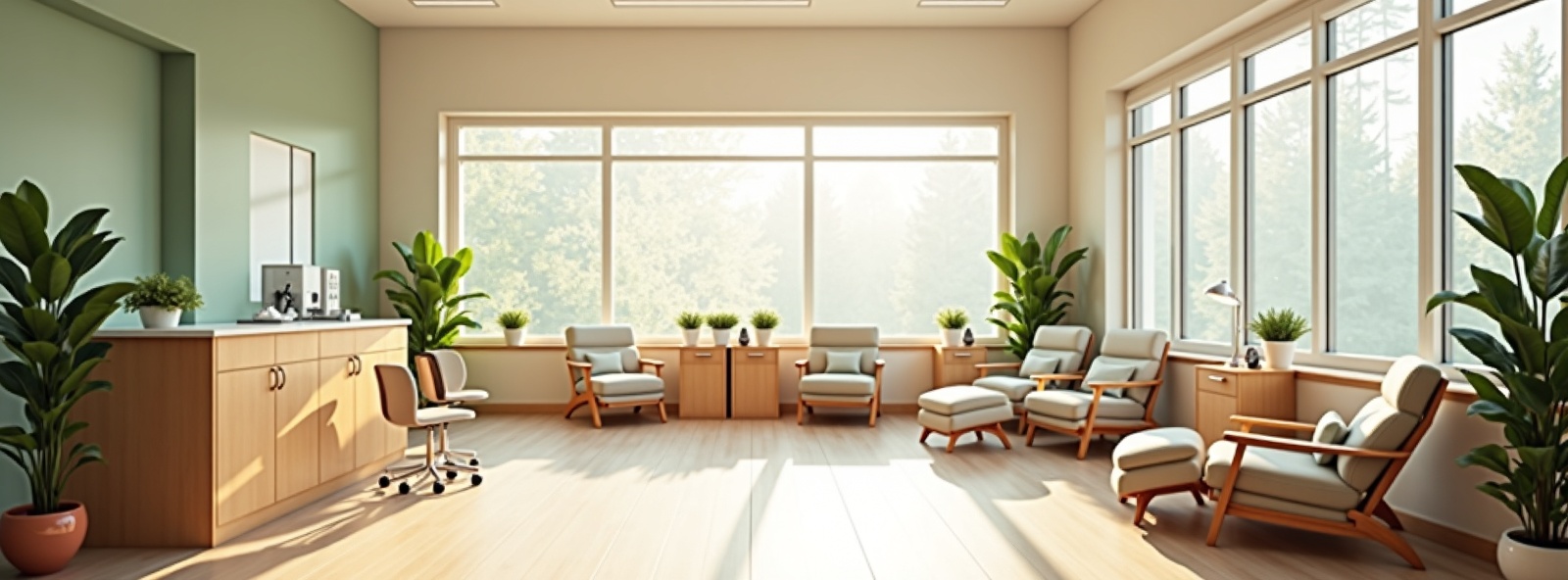 Medical office consultation room