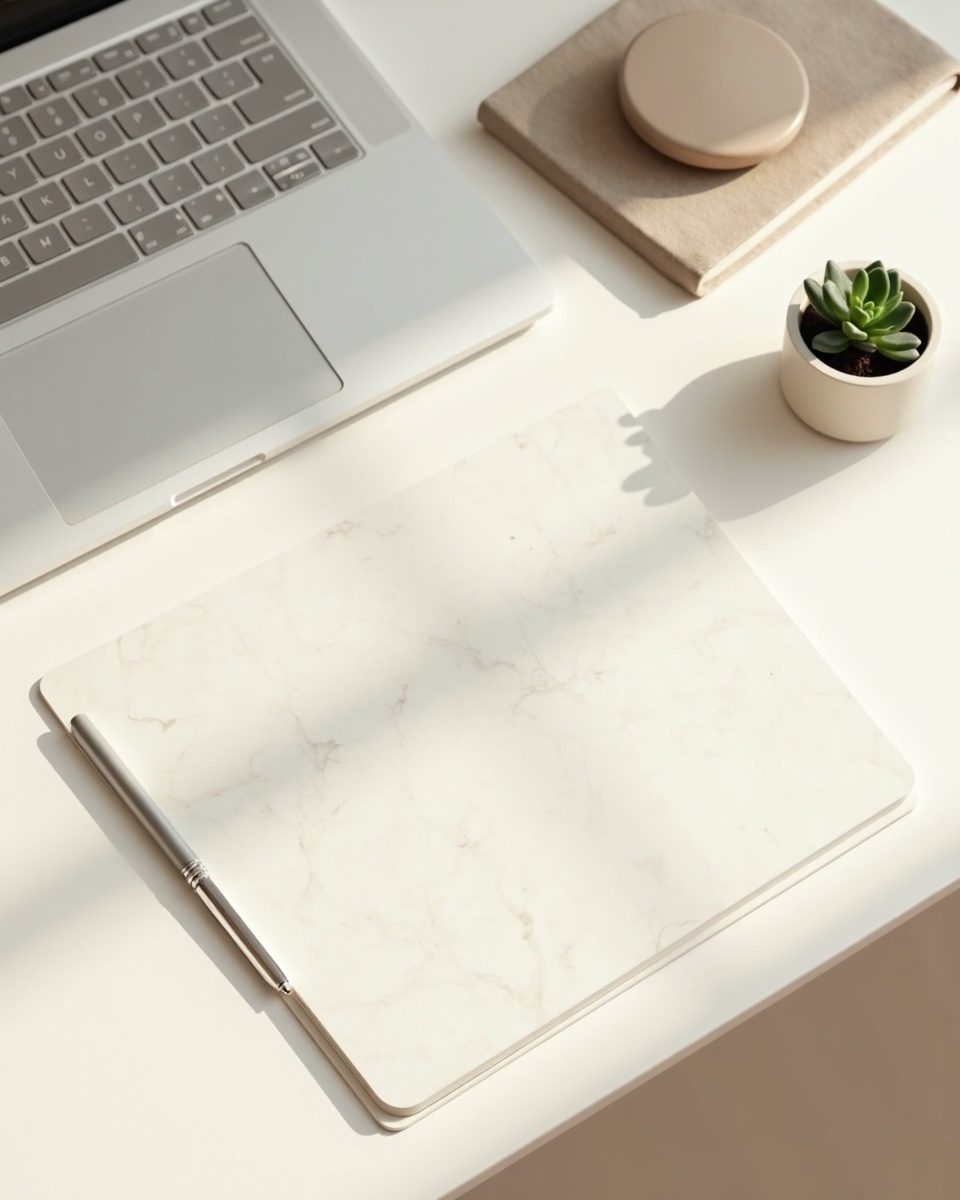 Modern minimalist workspace