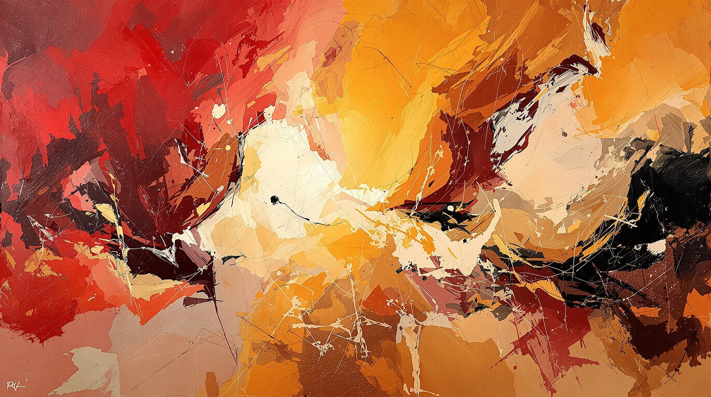 Monochromatic Gestural Abstractions