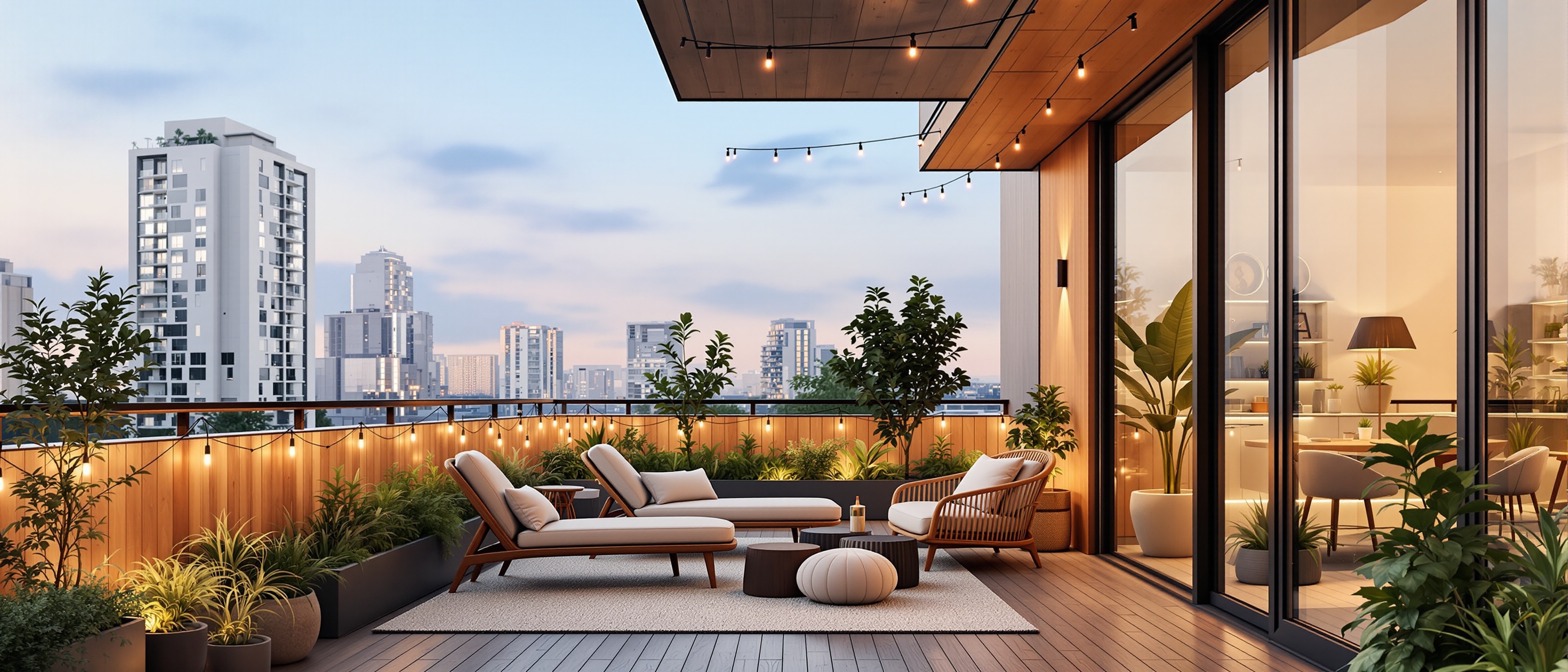 Balcony layout design inspiration