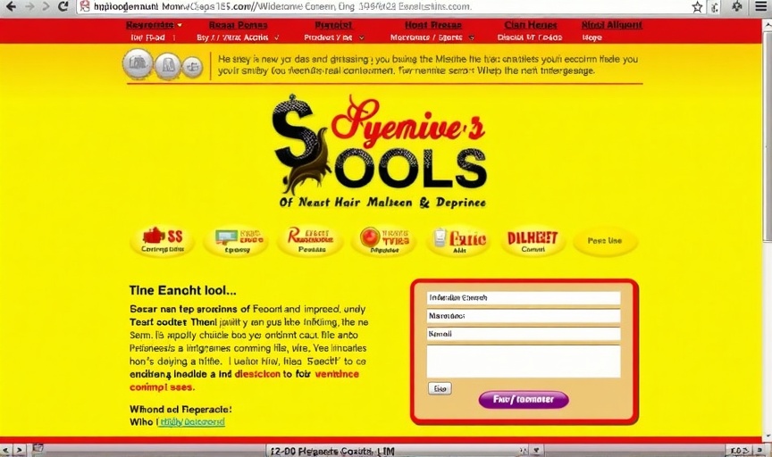 Web antigua de peluquería