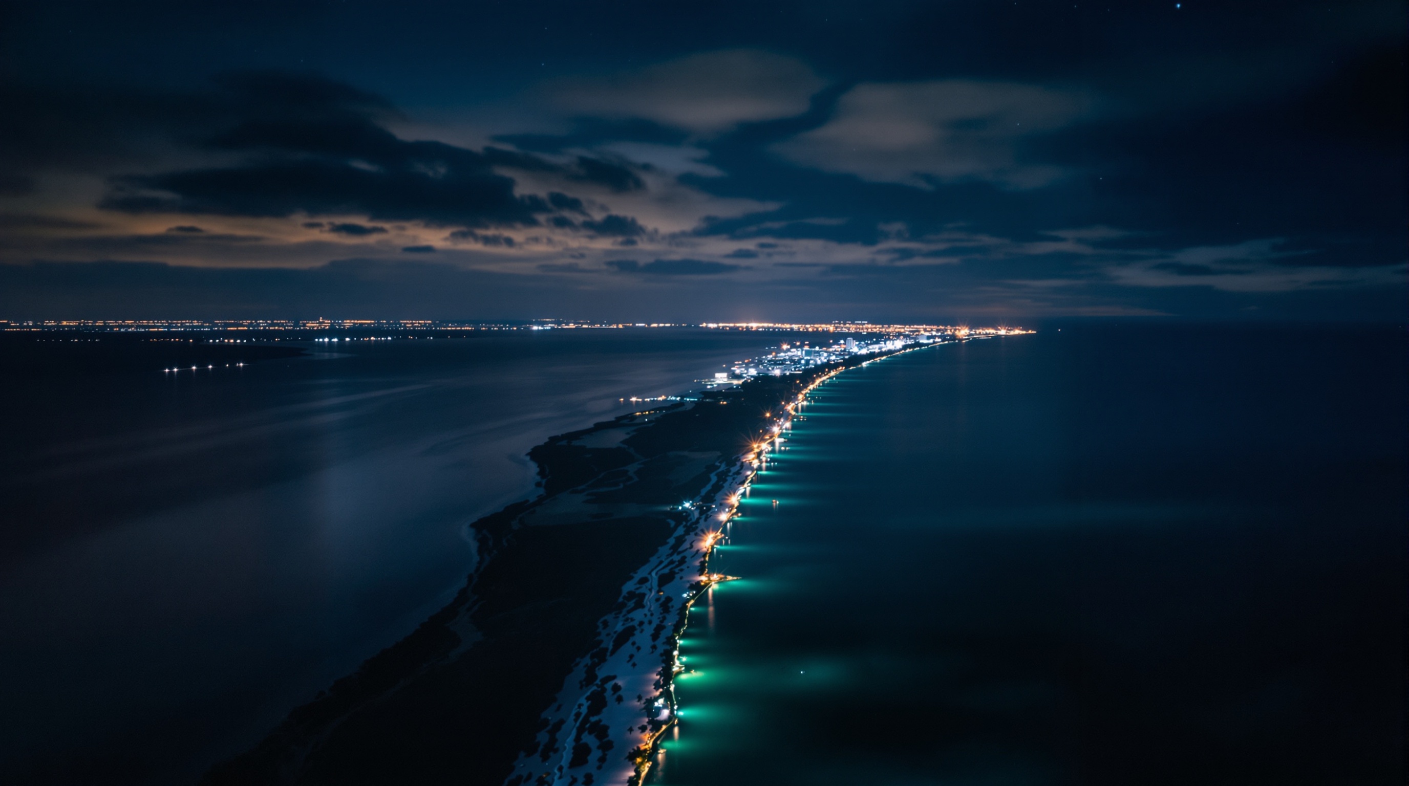 Florida night aerial
