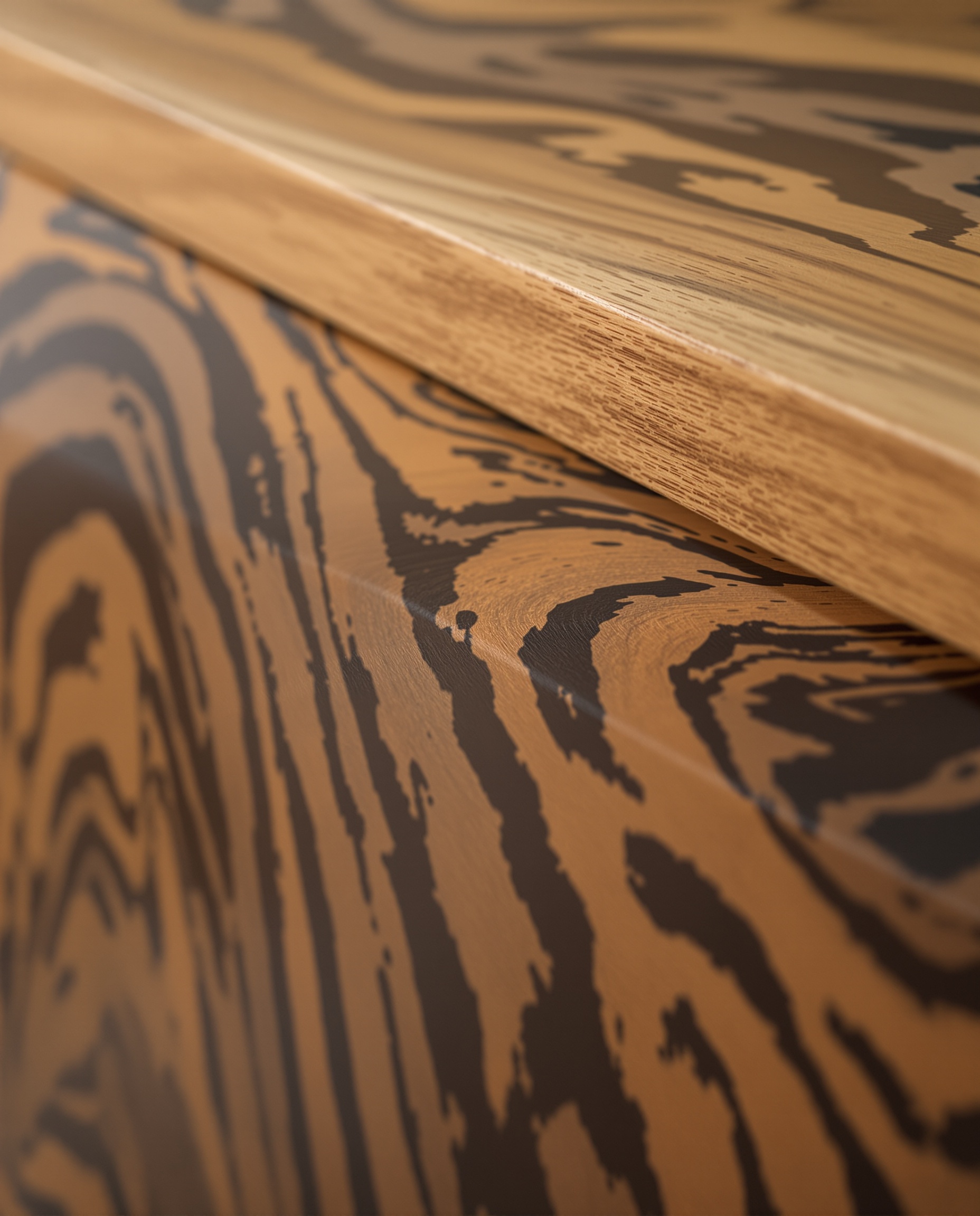 Detalle de terminaciones de mueble ZURI