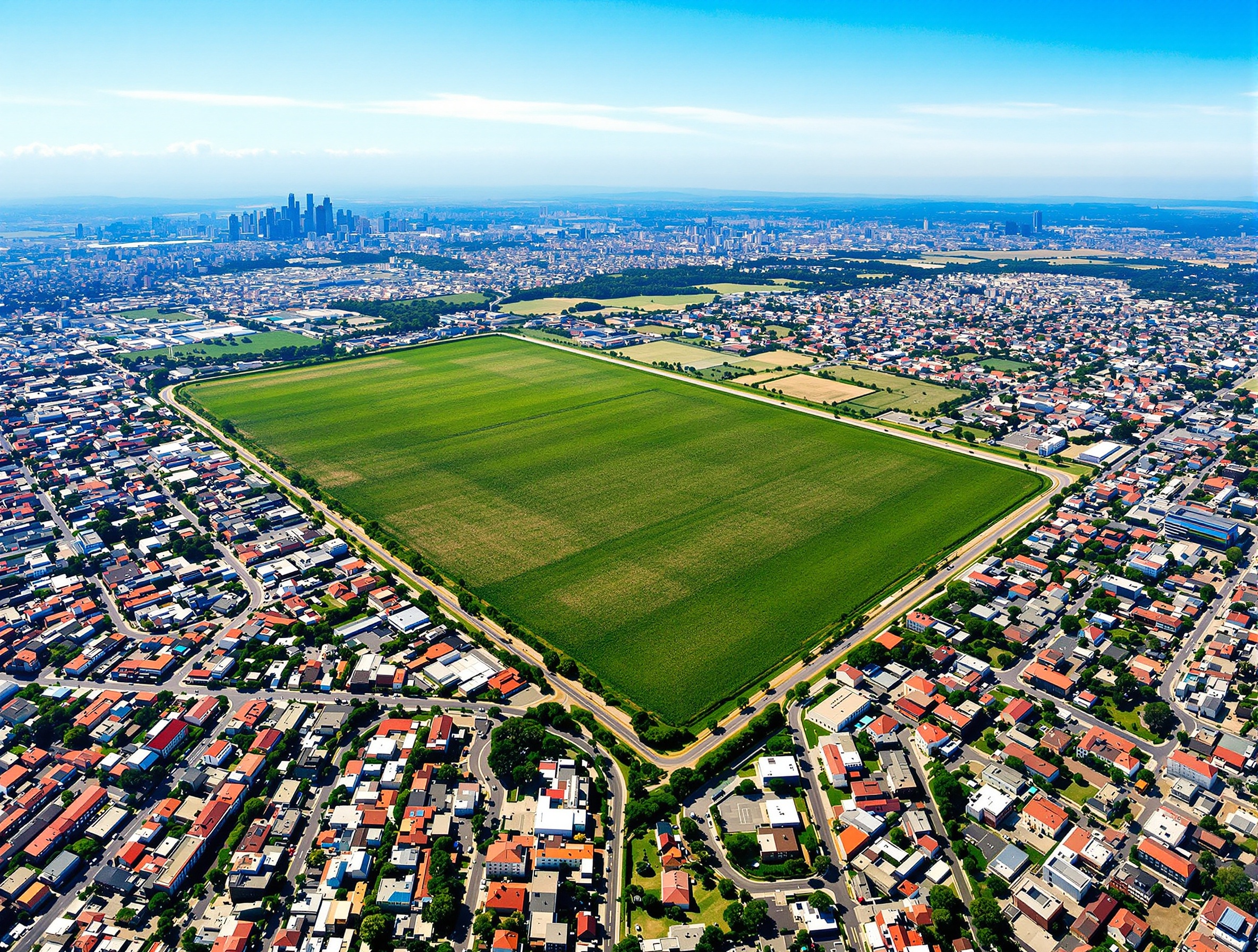 Vista satélite — Gleba Estratégica — Zona de Expansão Norte