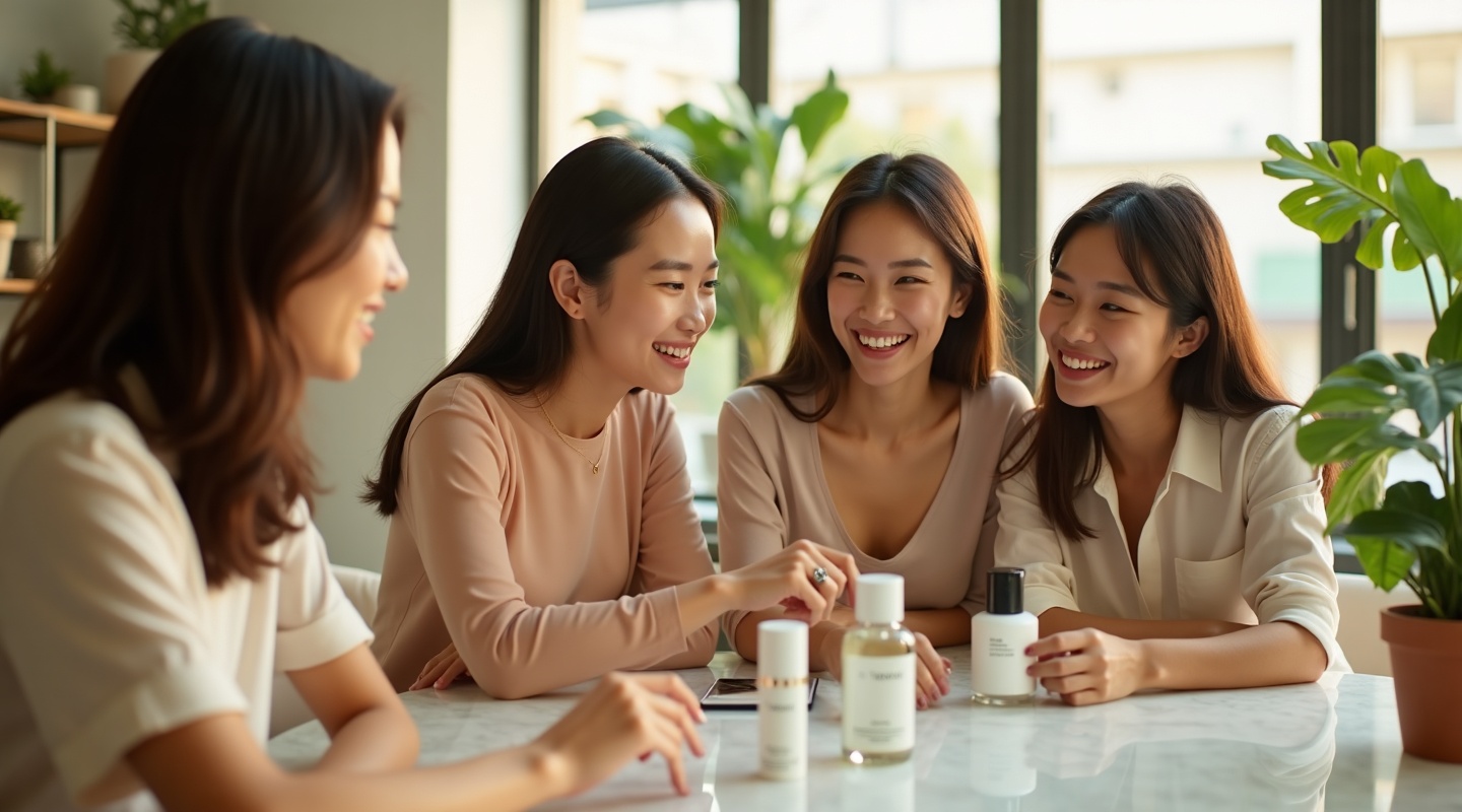 Influencers reviewing K-Goods products