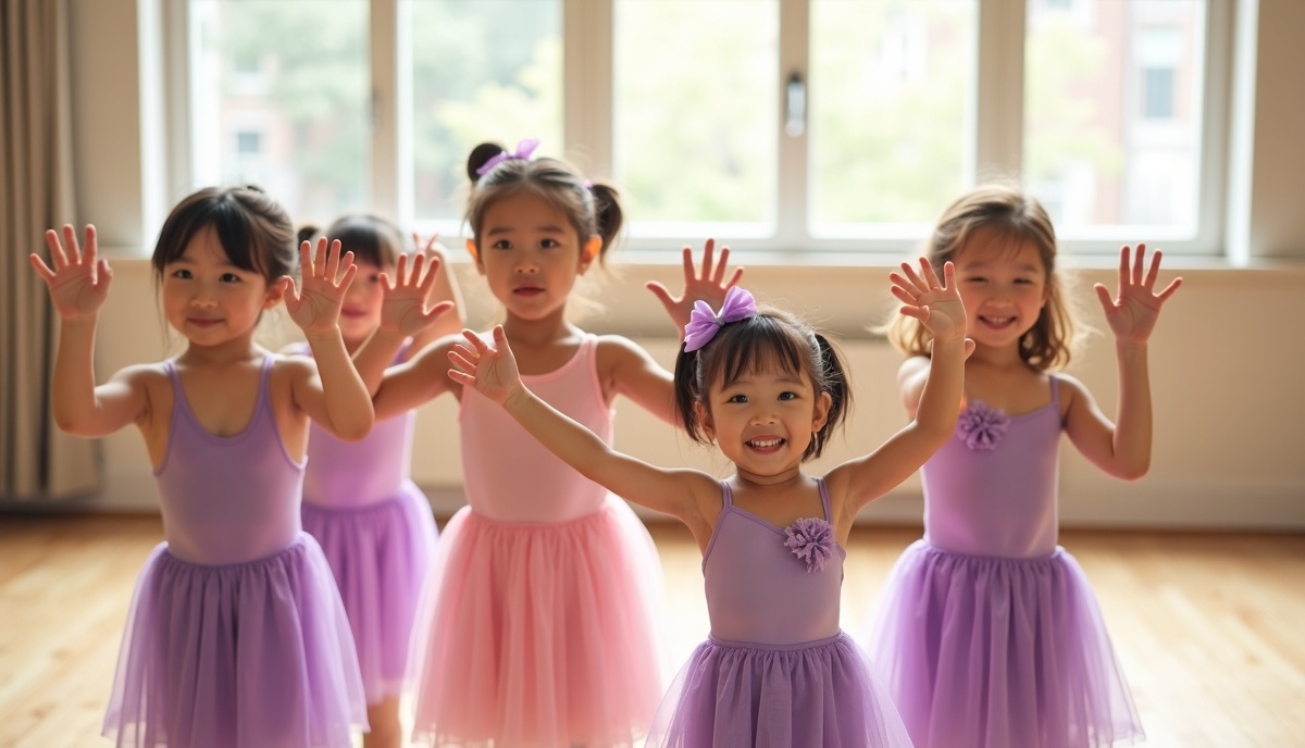 子供たちが手を振って迎える