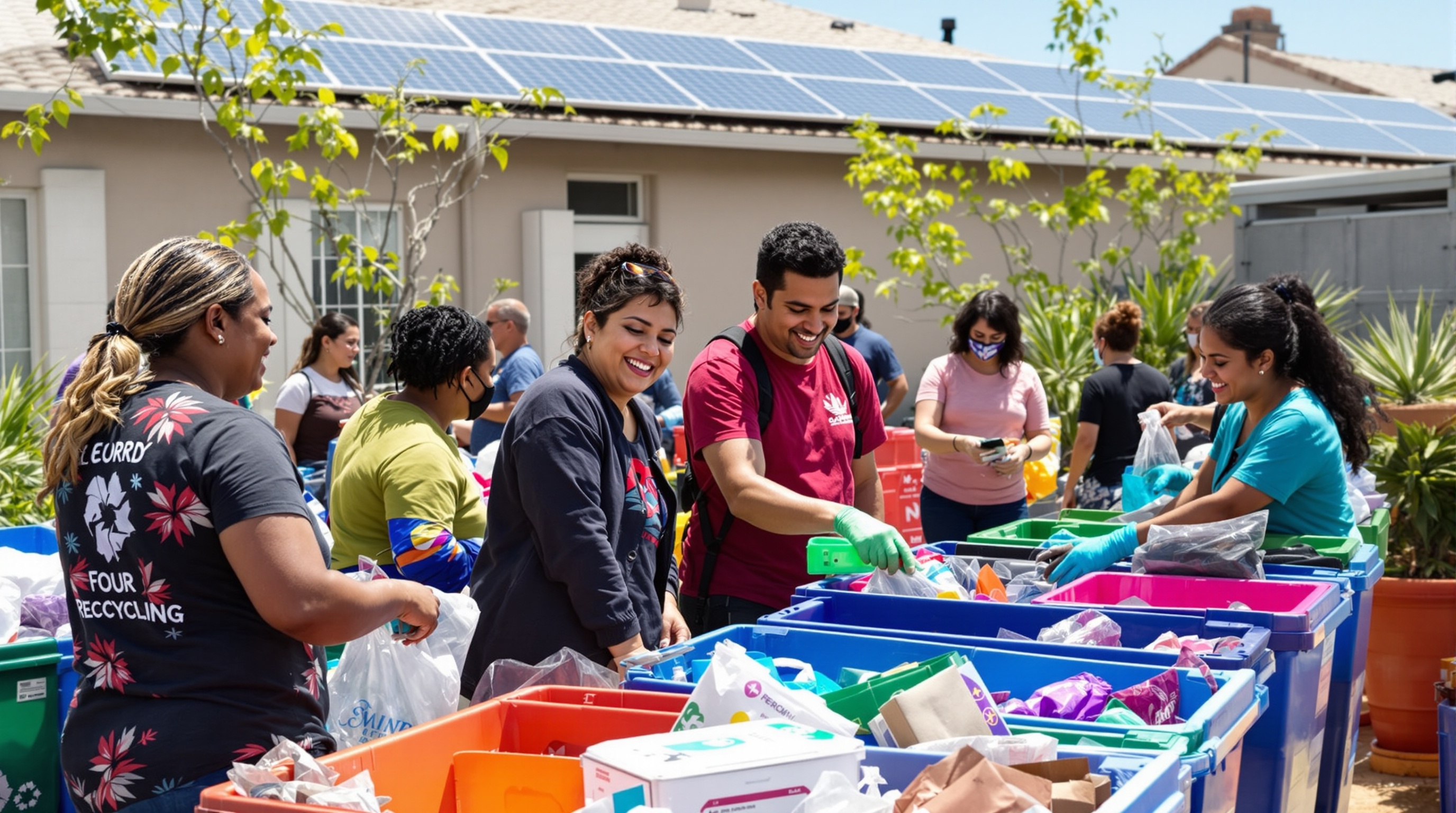 El Paso residents participating in eco-friendly waste disposal
