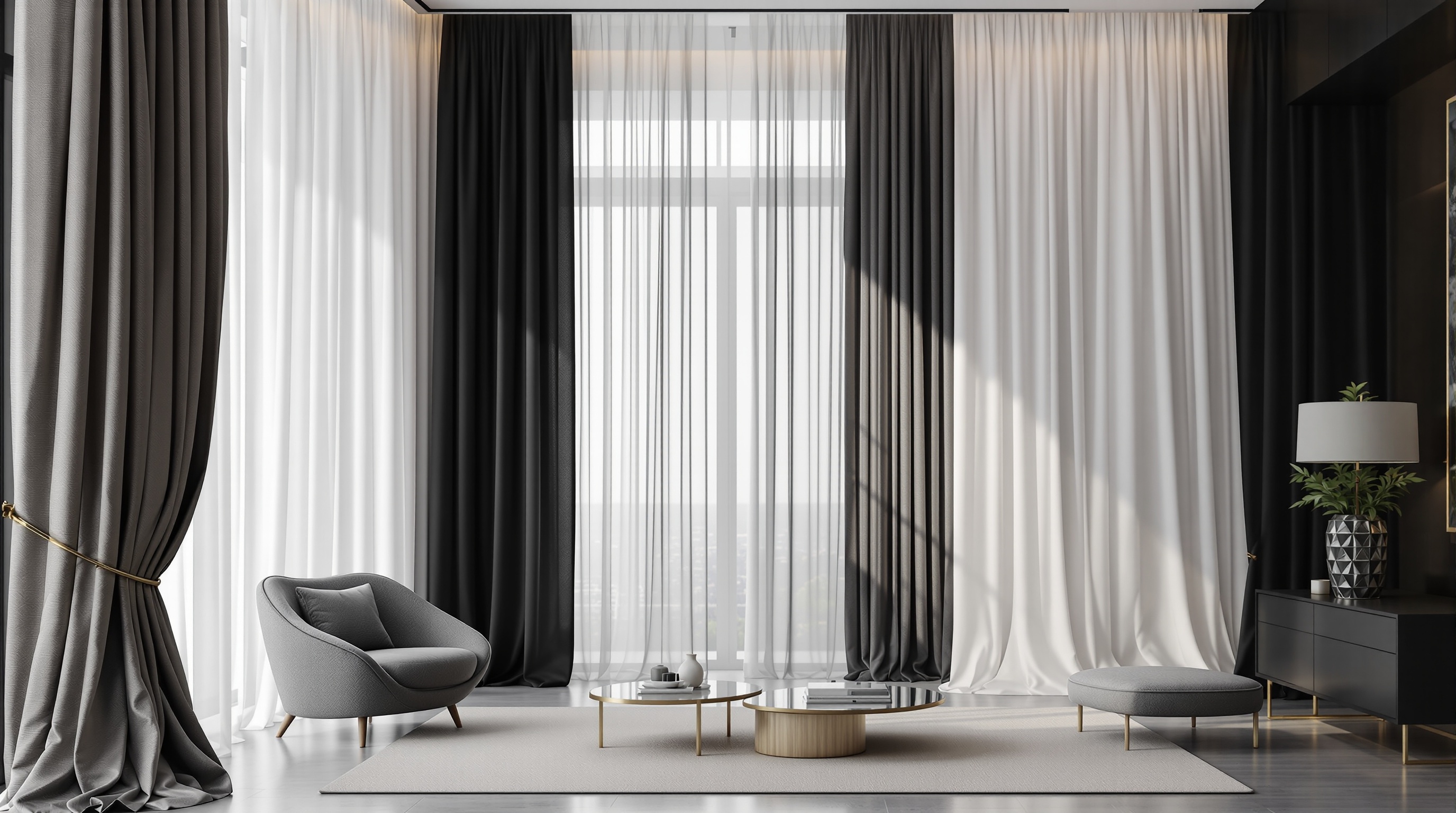 Cortinas sob medida elegantes