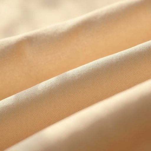 Muestra de tela acrílica europea beige para sombrillas