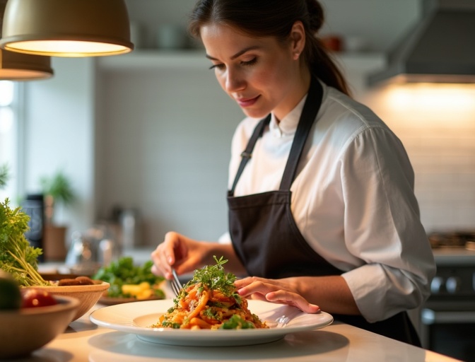Our founder in the kitchen
