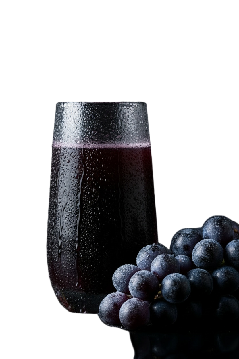 Copo de suco de uva