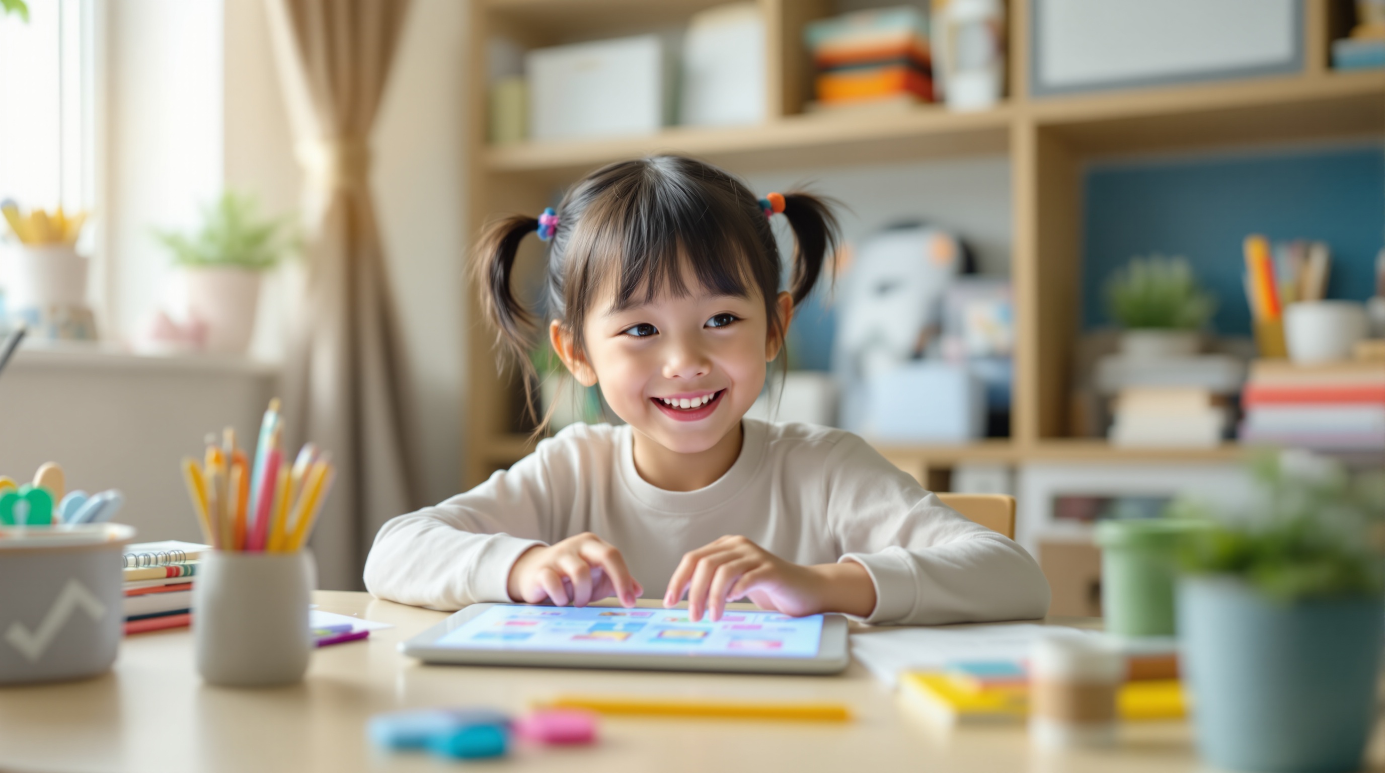 ECCジュニアオンラインのレッスン風景