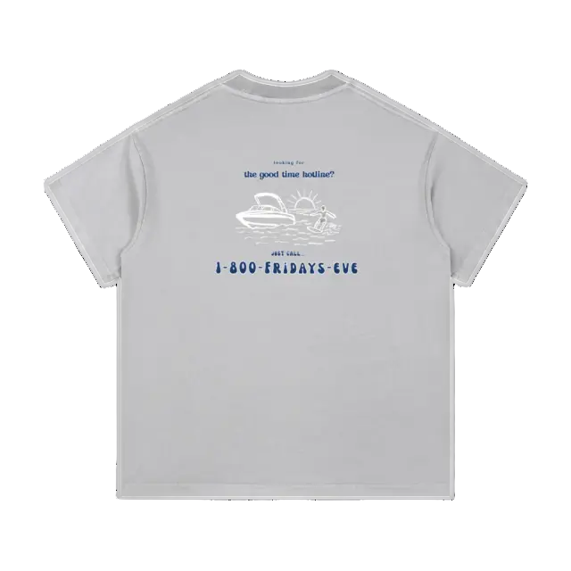 Good Time Hotline Tee - Grey back