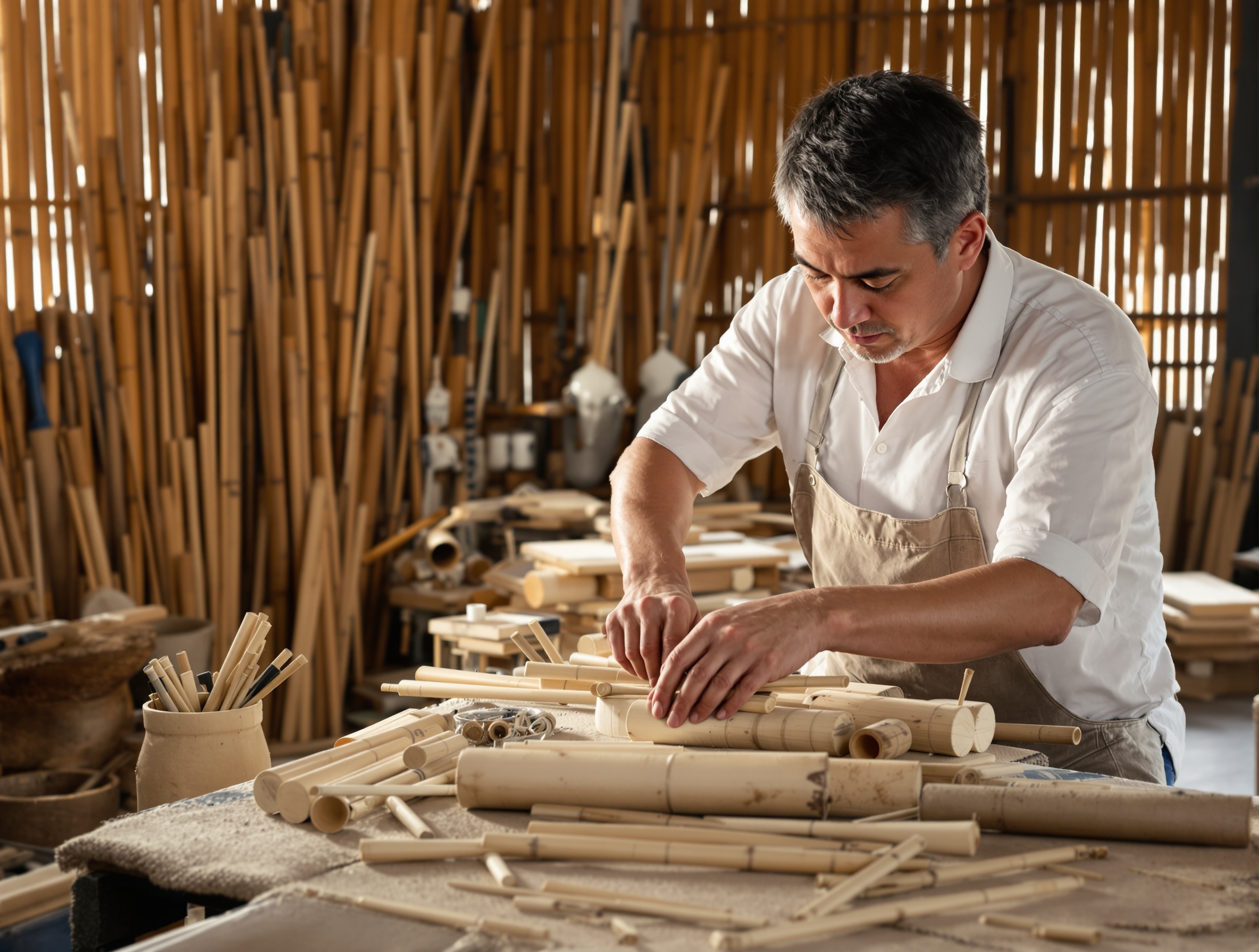 Bambu üretim süreci