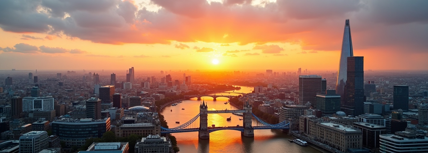 London skyline panoramic view
