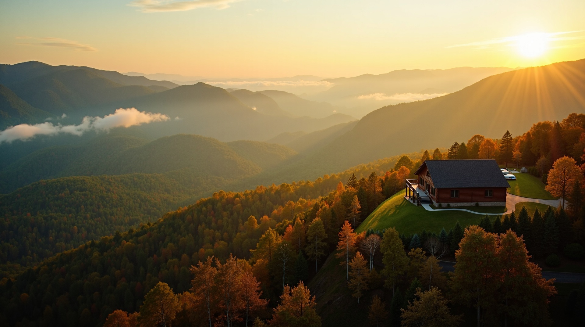 Luxury cabin in the Blue Ridge Mountains, Highlands NC