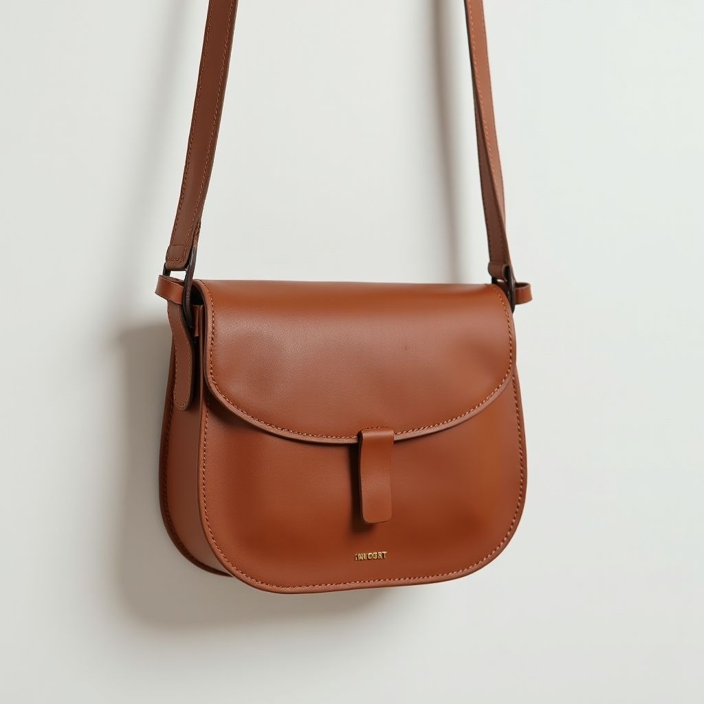 Designer Leather Handbag — Crossbody Style