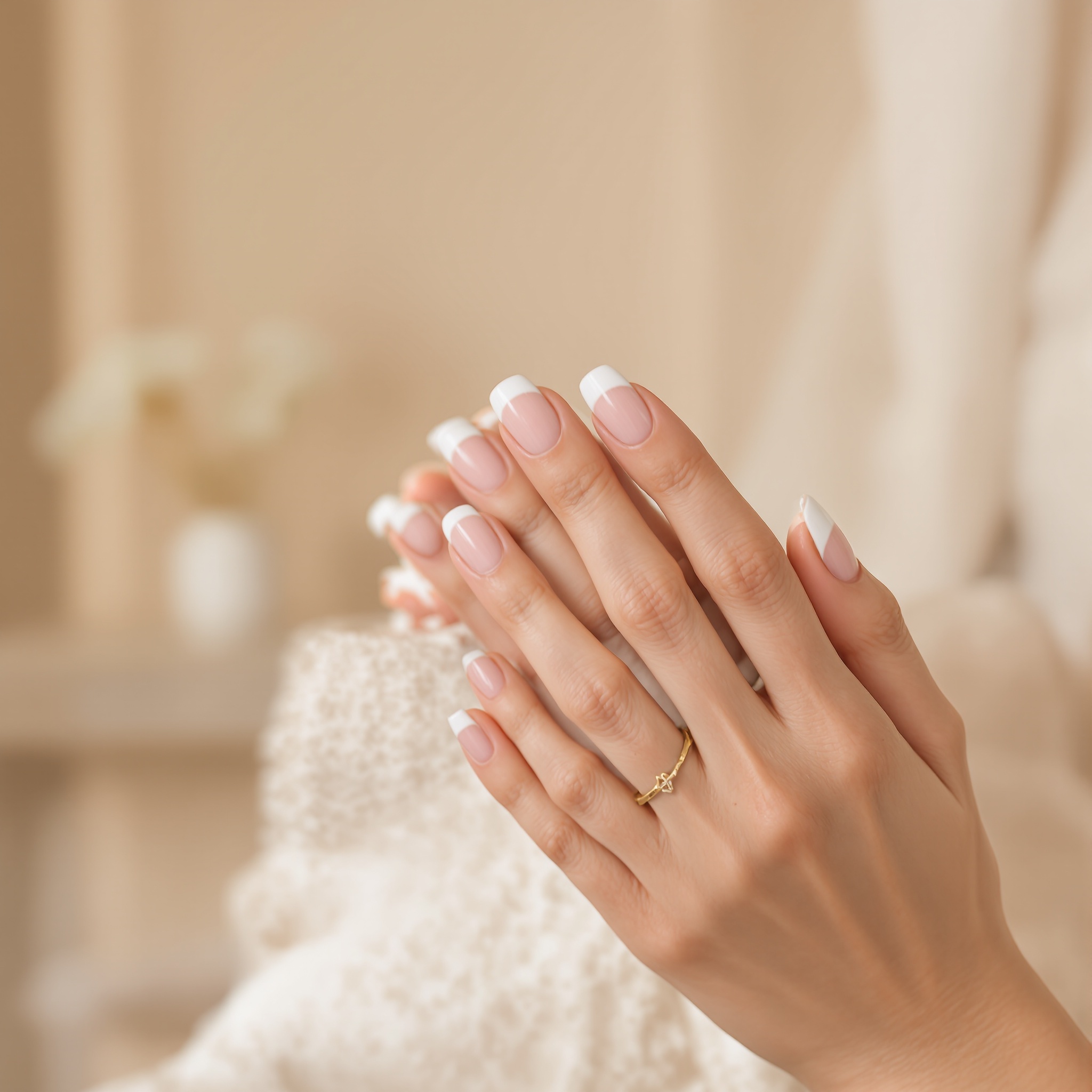 Manicura francesa elegante - Kate Nail Studio Marbella