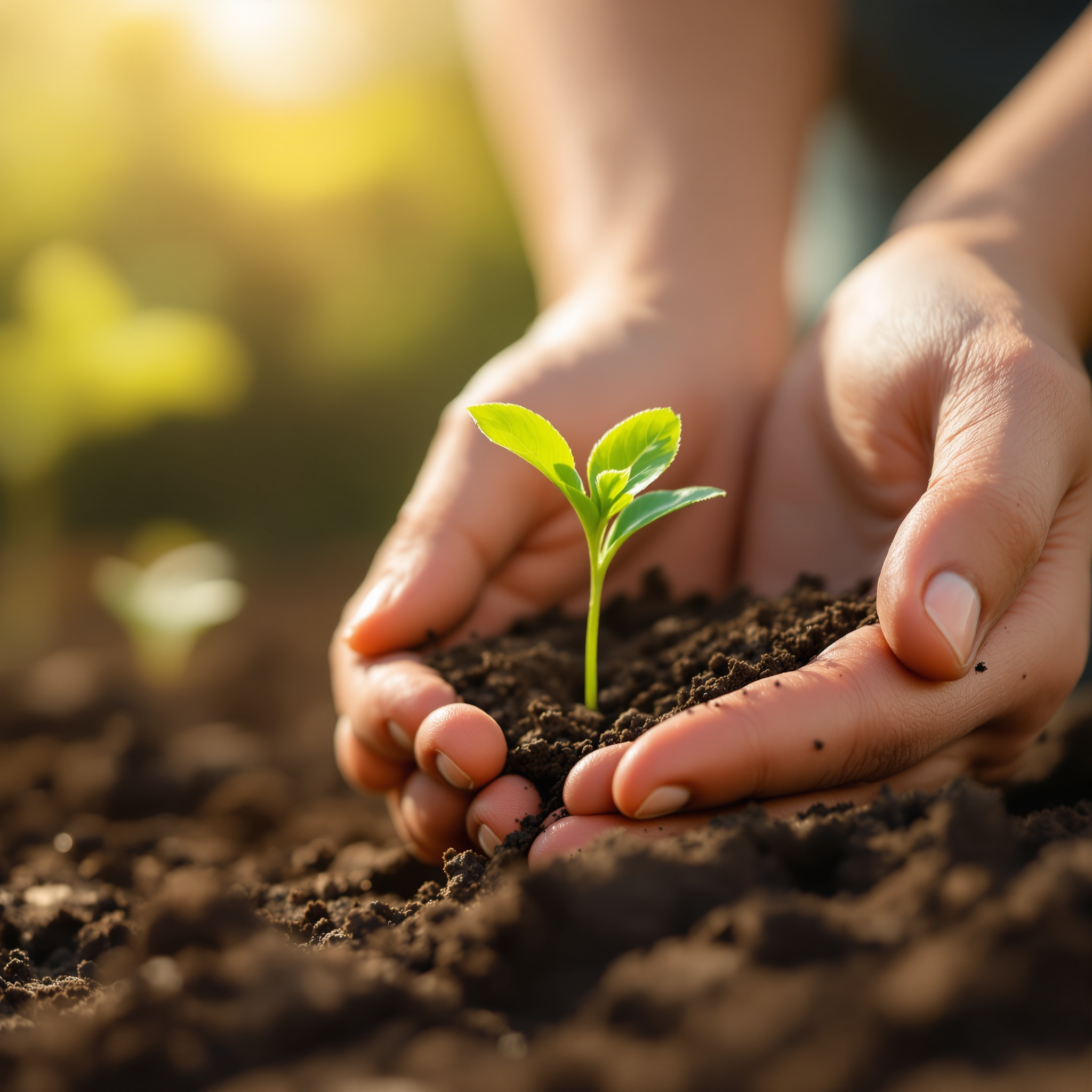 種を植えるイメージ