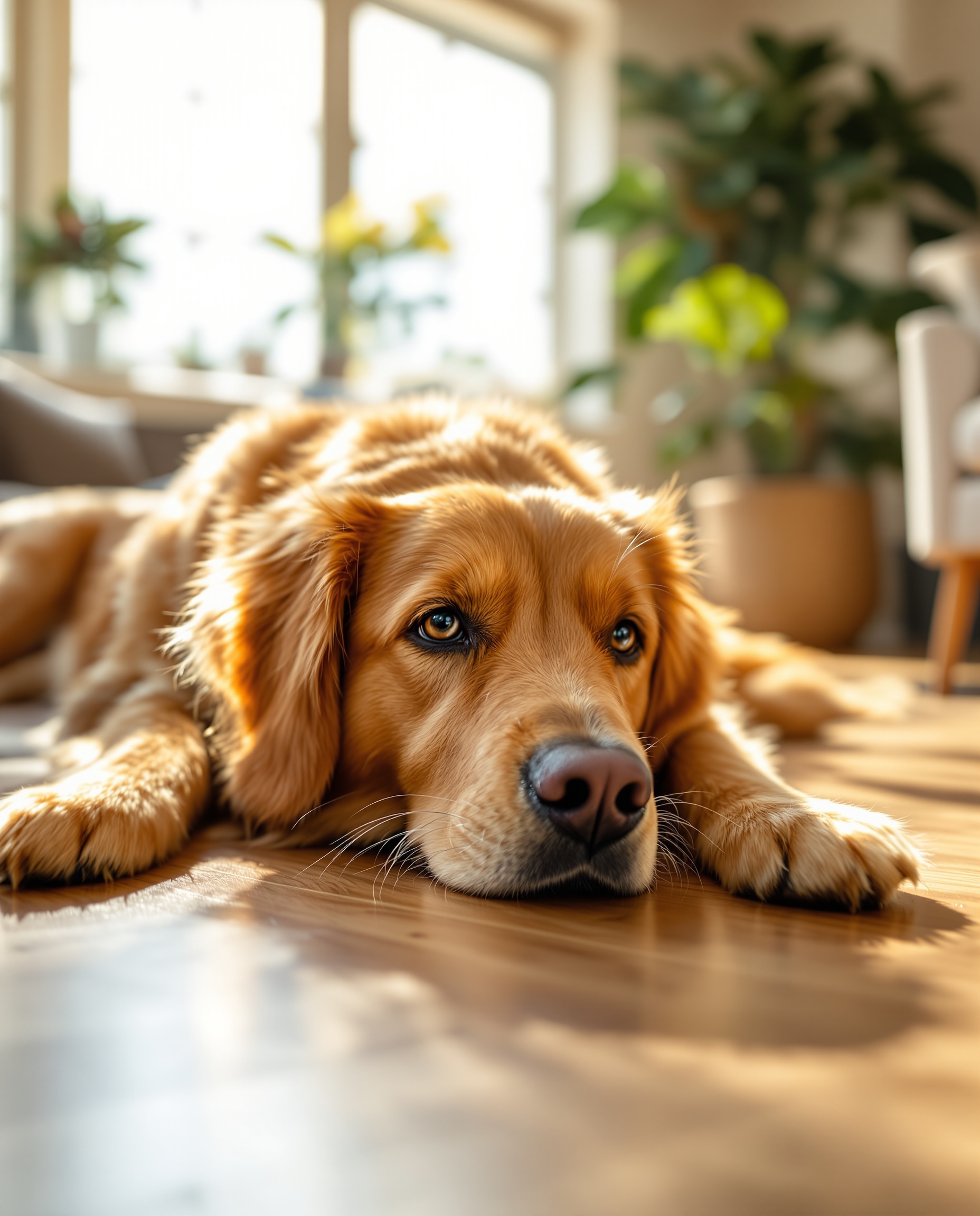 Perro feliz y saludable