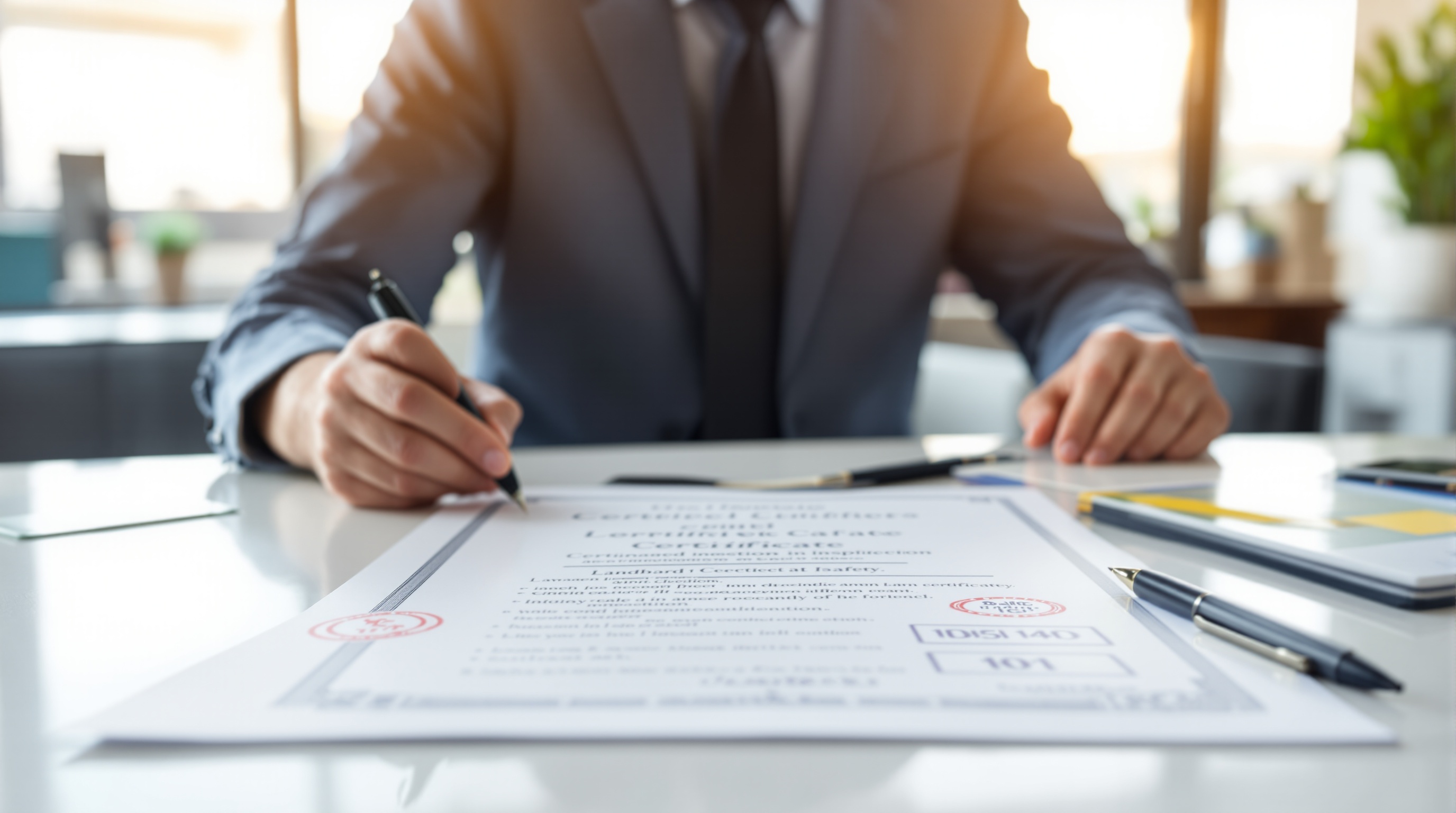 Landlord certificates background