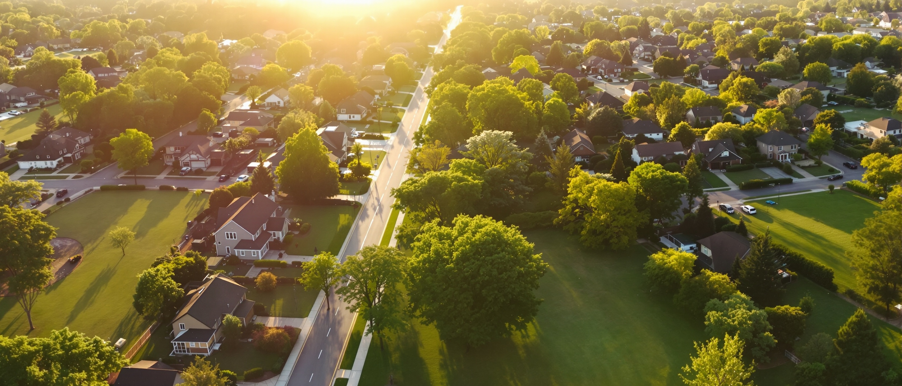 American neighborhood representing property legacy giving