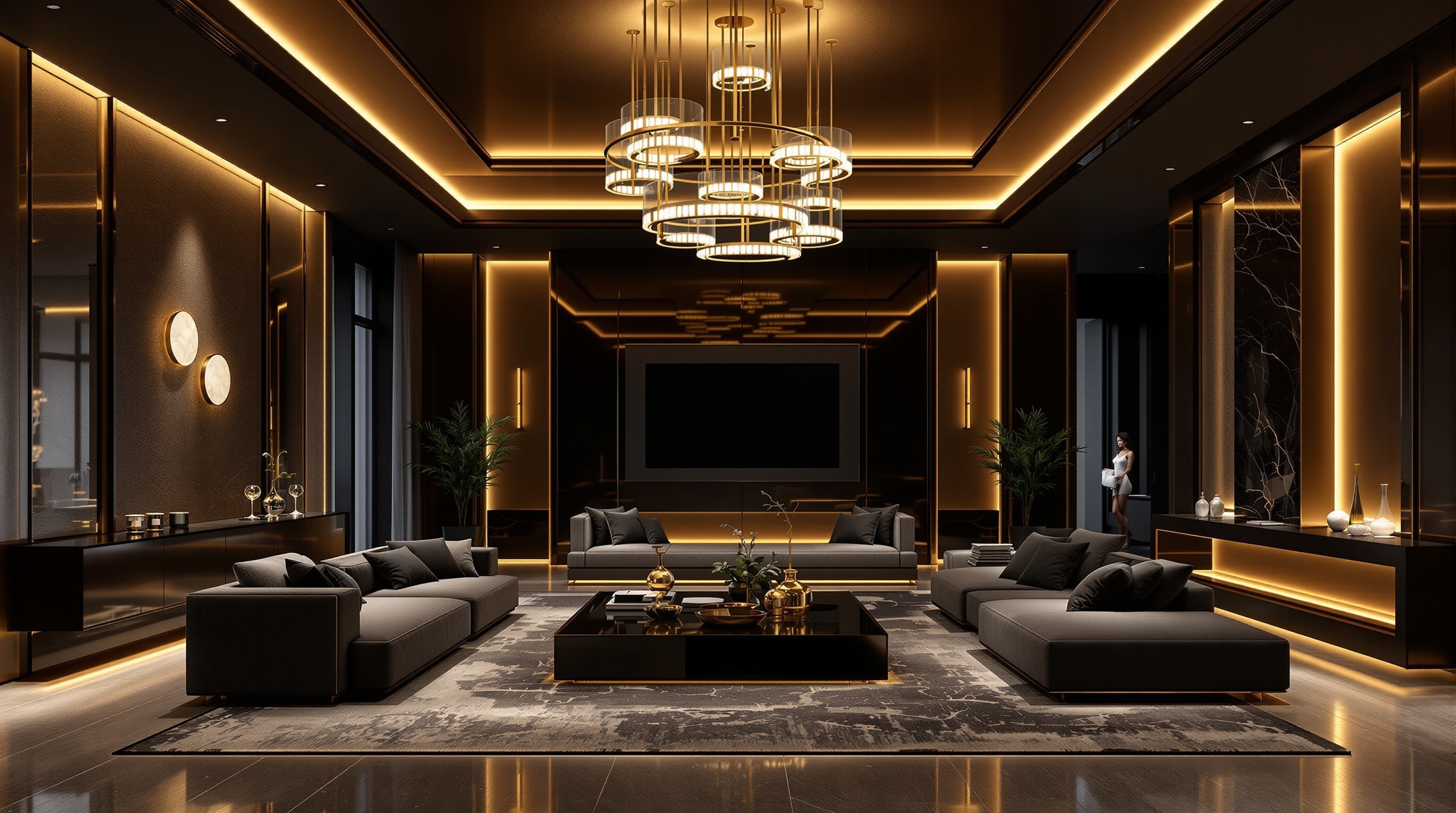 Luxury interior lighting by ENLUXE Electrical Leighton Buzzard