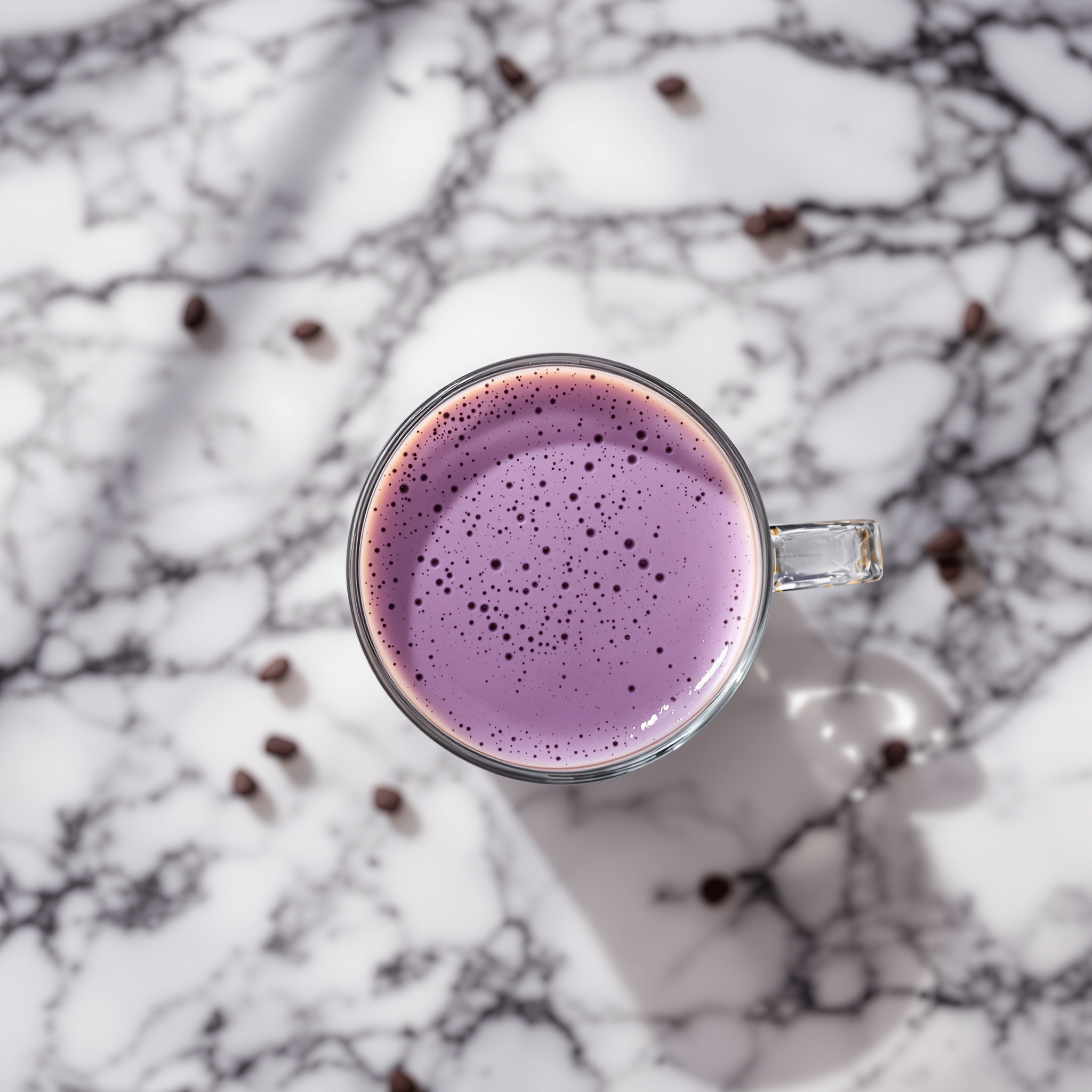 Purple Ube Latte Art
