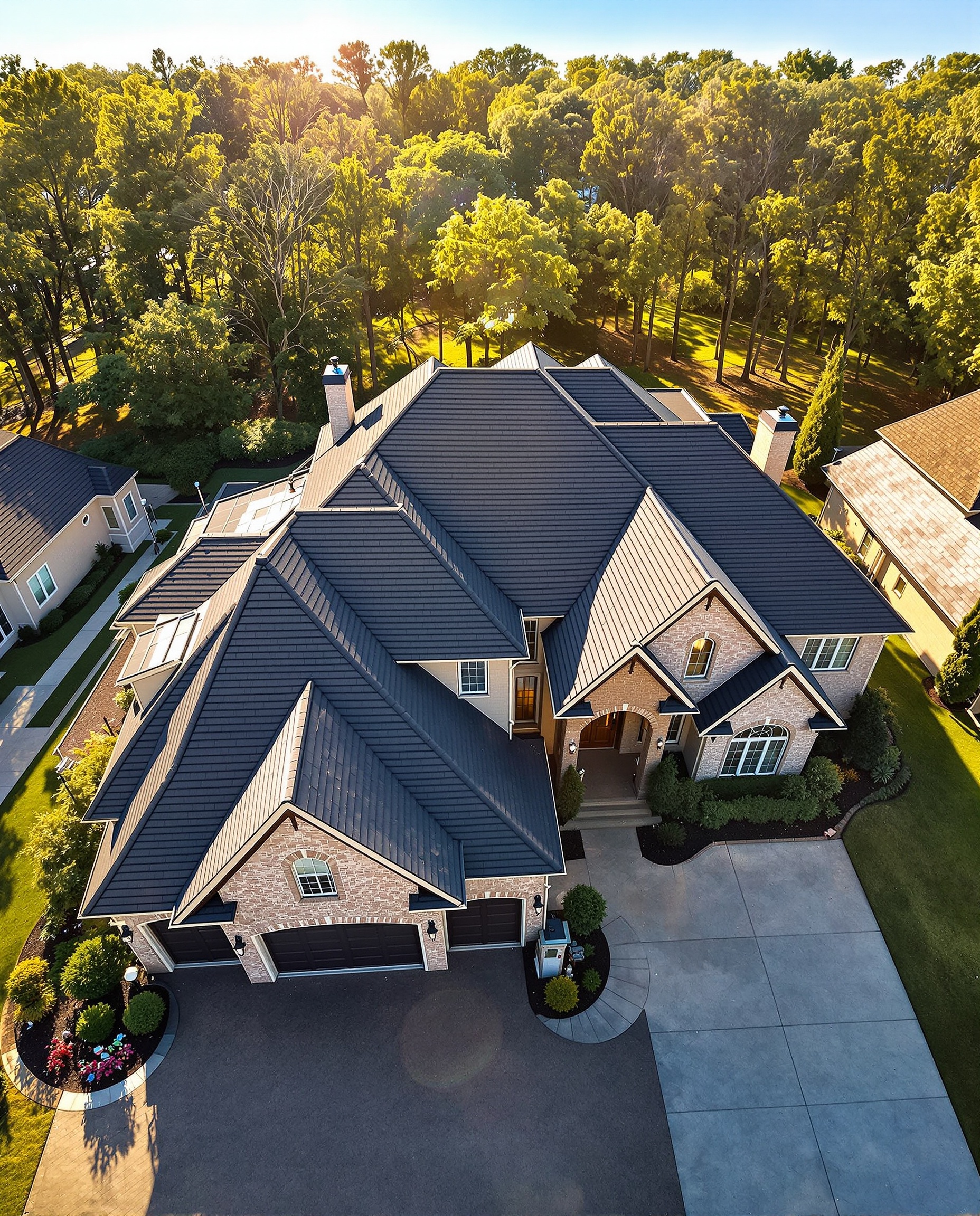 Completed luxury roof replacement