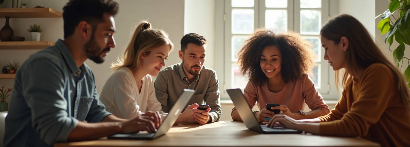 People earning together