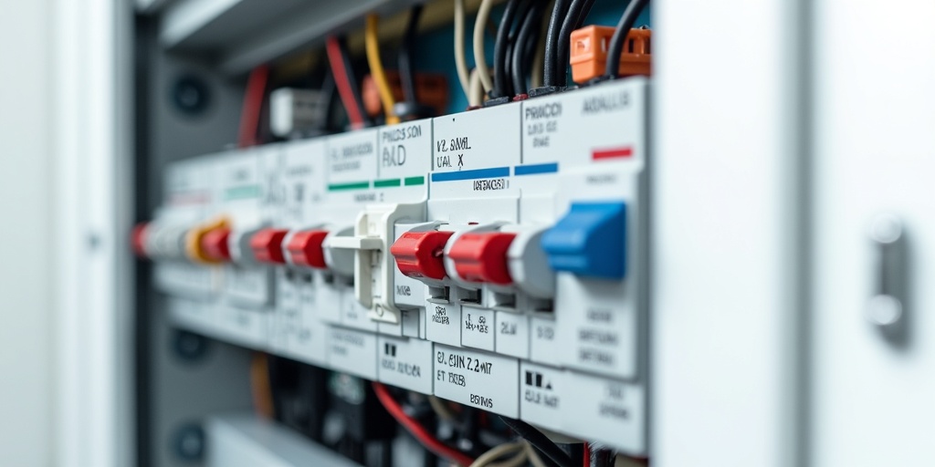 Cuadro eléctrico moderno con protecciones REBT