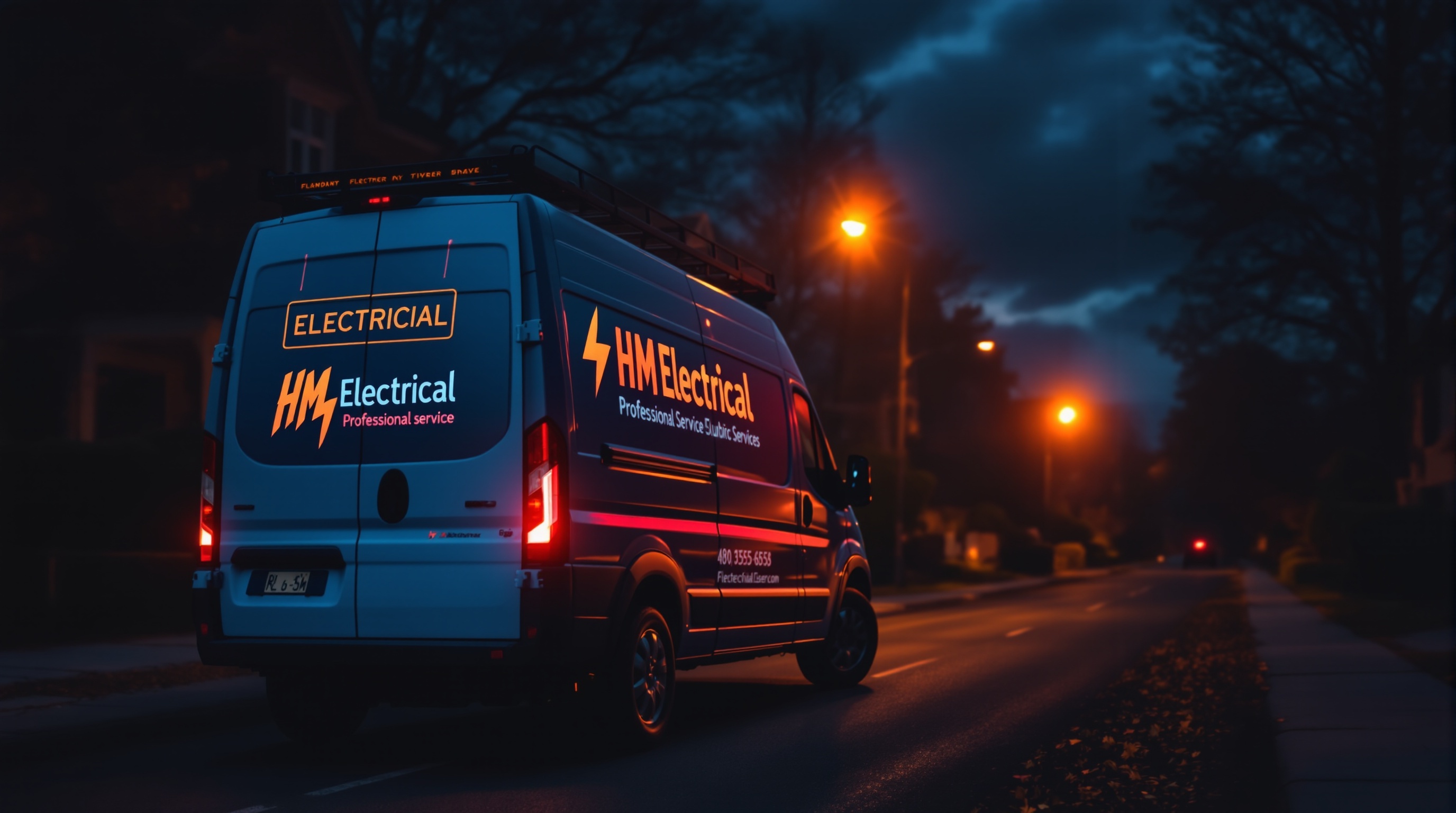 HM Electrical Manchester professional electrician van