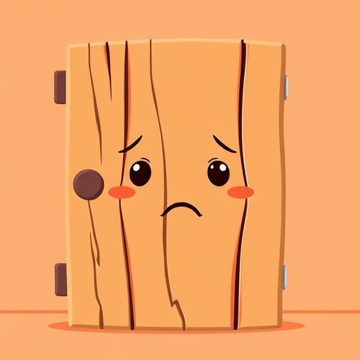 扉が傷ついたり割れたりして見た目がかなり気になる…