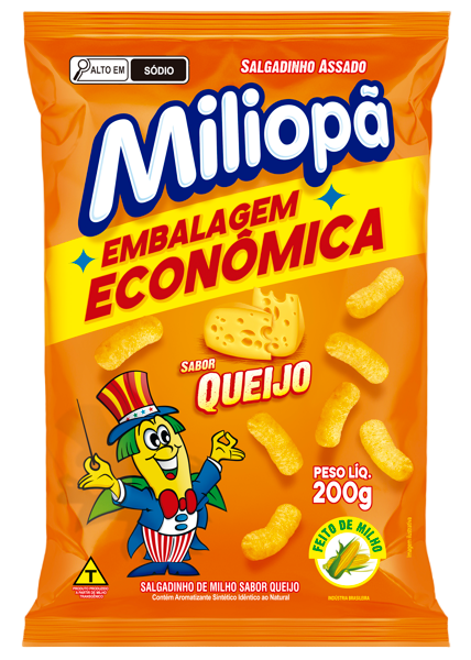 Salgadinho Miliopã Queijo 165g