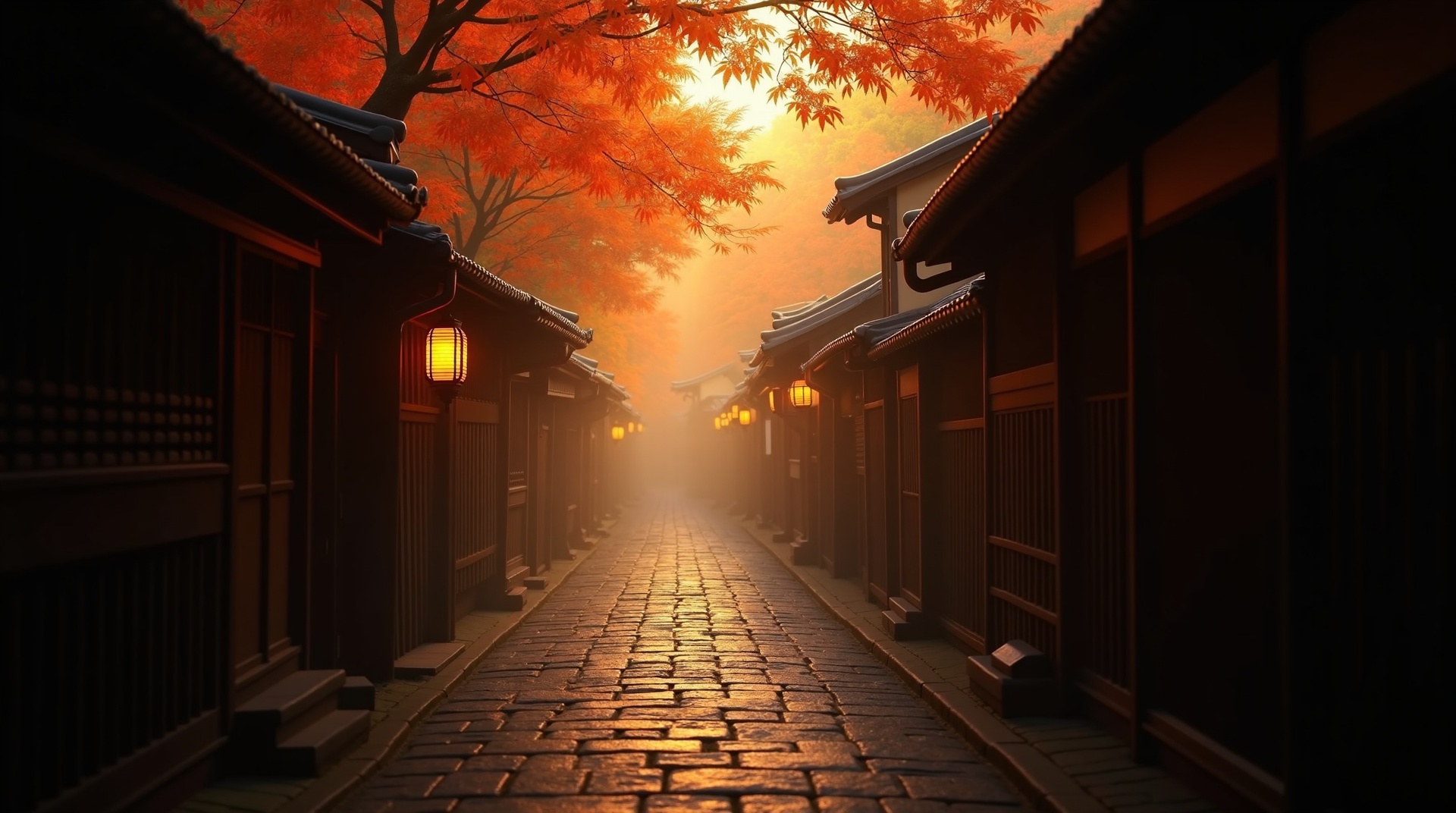 Authentic Japan street scene